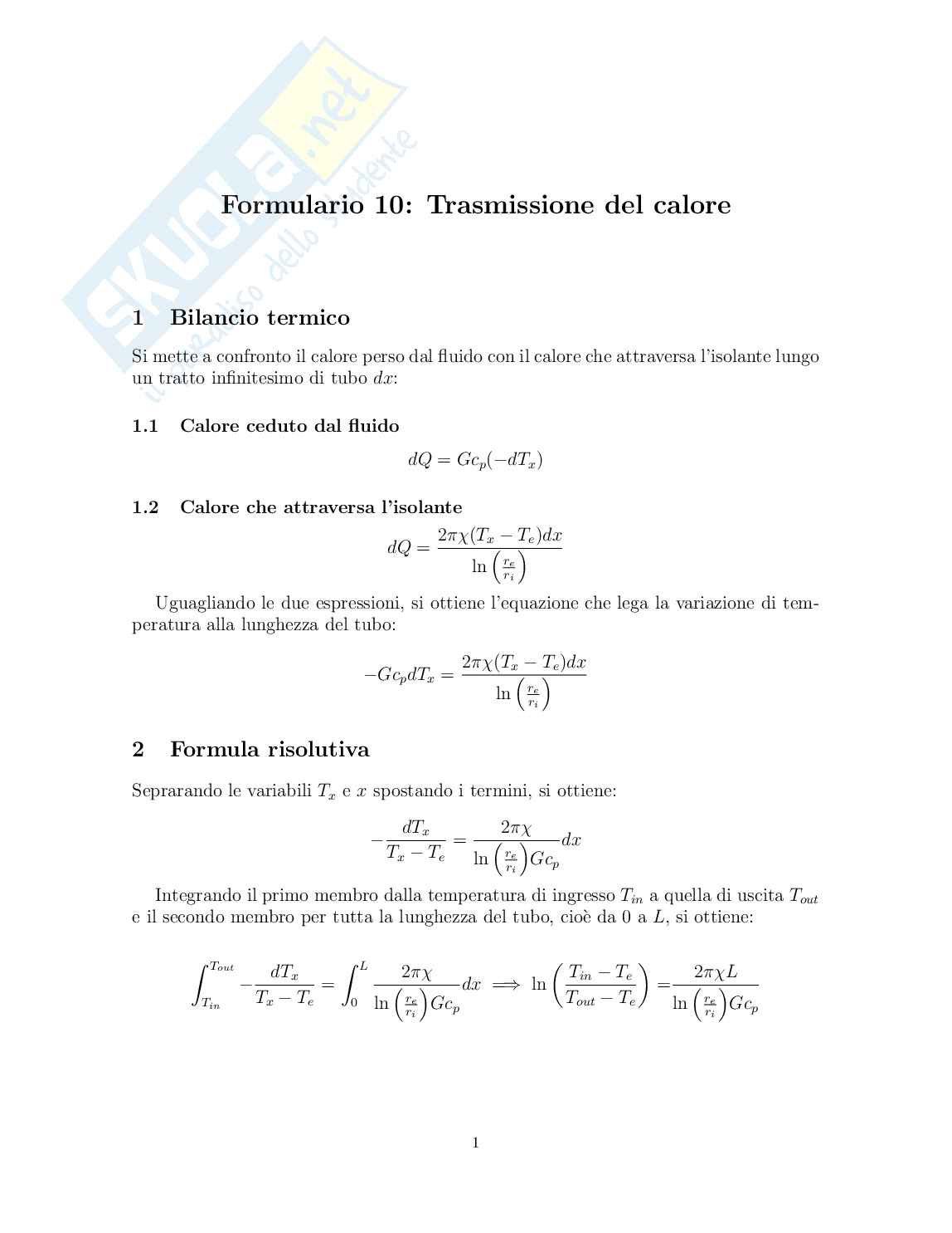 Formulario esercizi Impianti meccanici Pag. 21