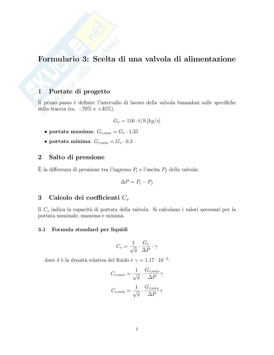 Formulario esercizi Impianti meccanici Pag. 6