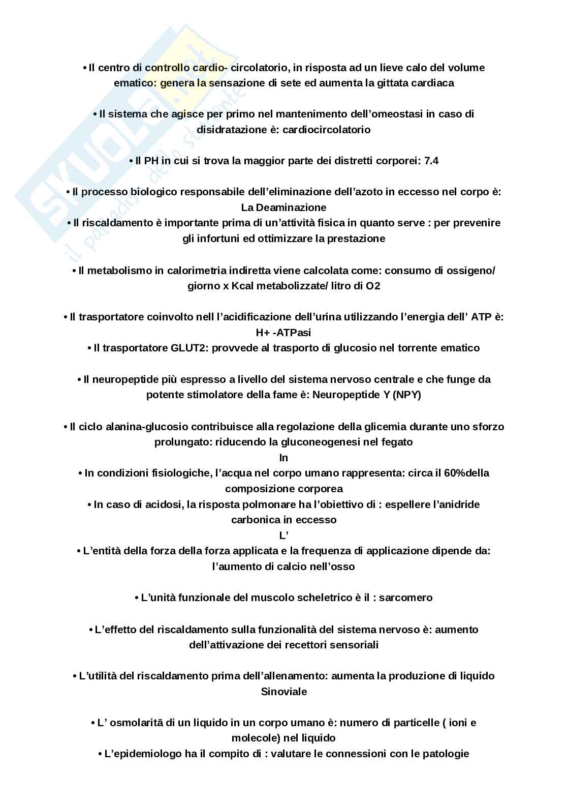 Paniere di Fisiologia applicata allo sport Pag. 36