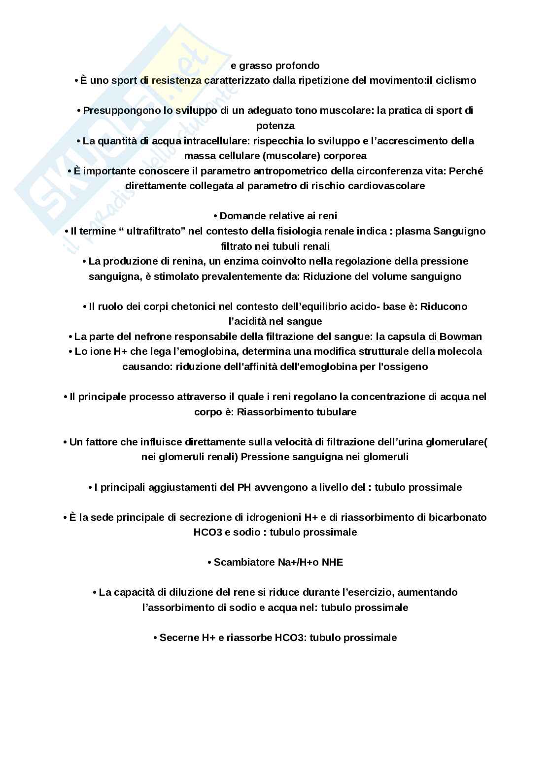 Paniere di Fisiologia applicata allo sport Pag. 41