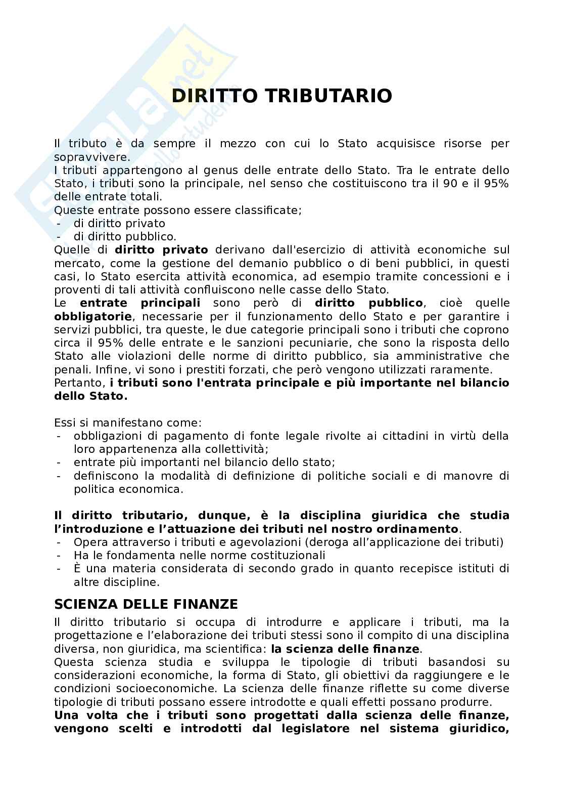 Diritto tributario Pag. 1