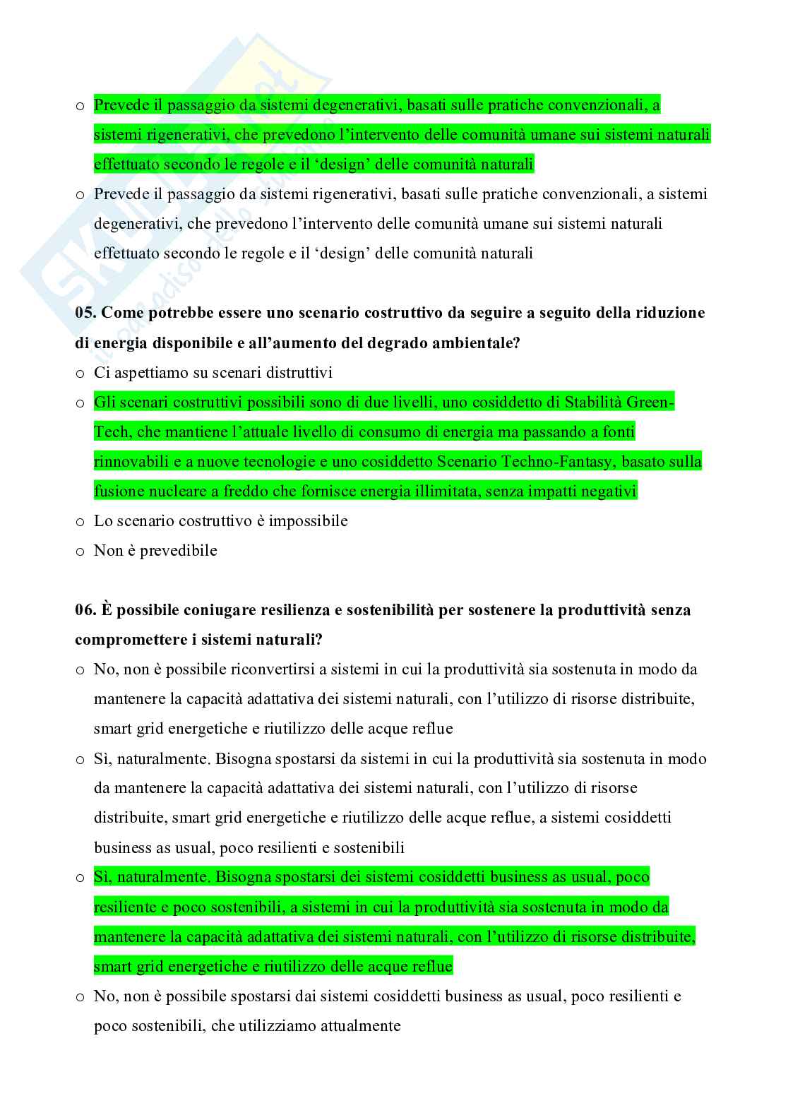 Risposte alle domande fuori paniere Ecologia Pag. 2