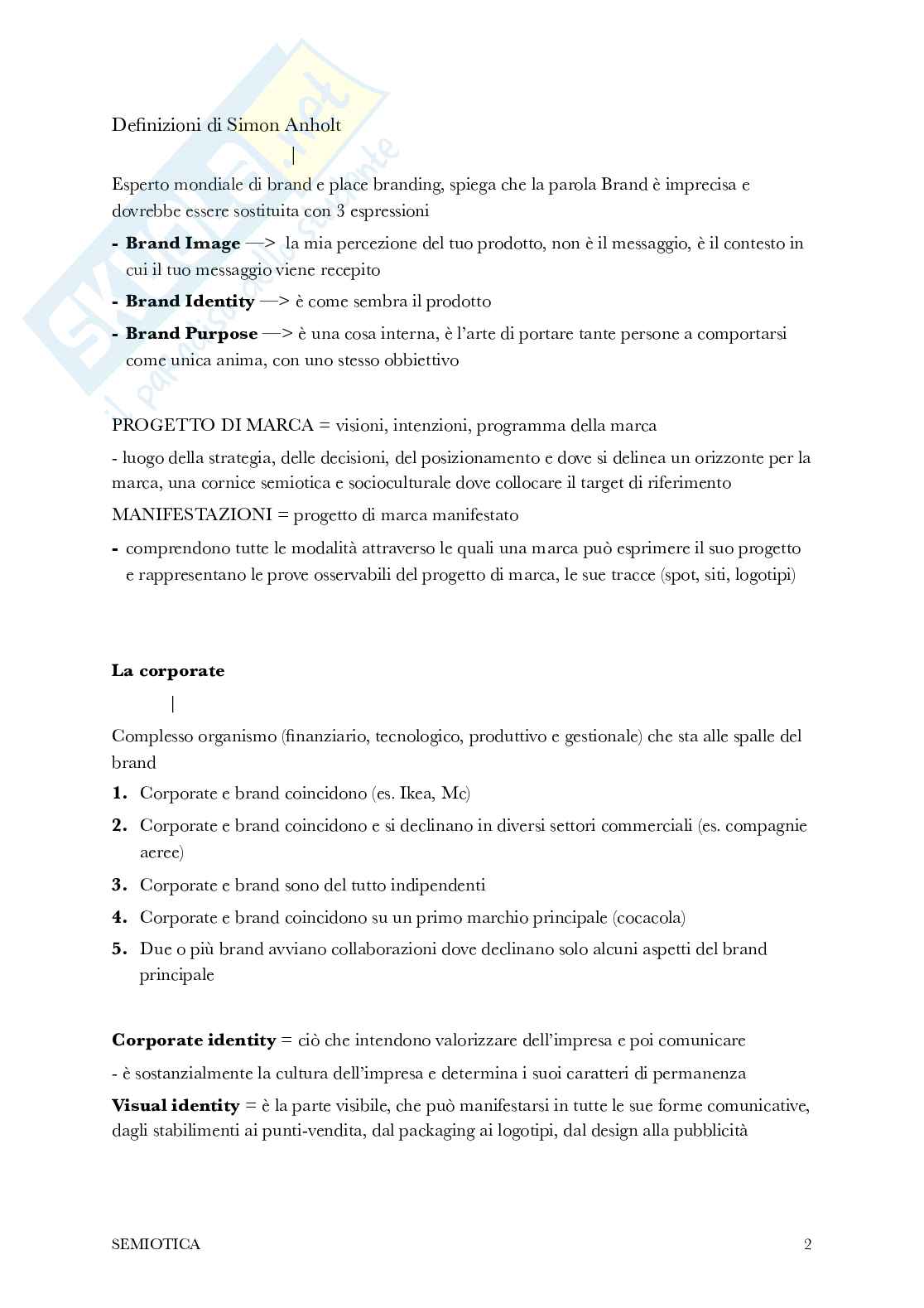 Semiotica - Appunti Pag. 2