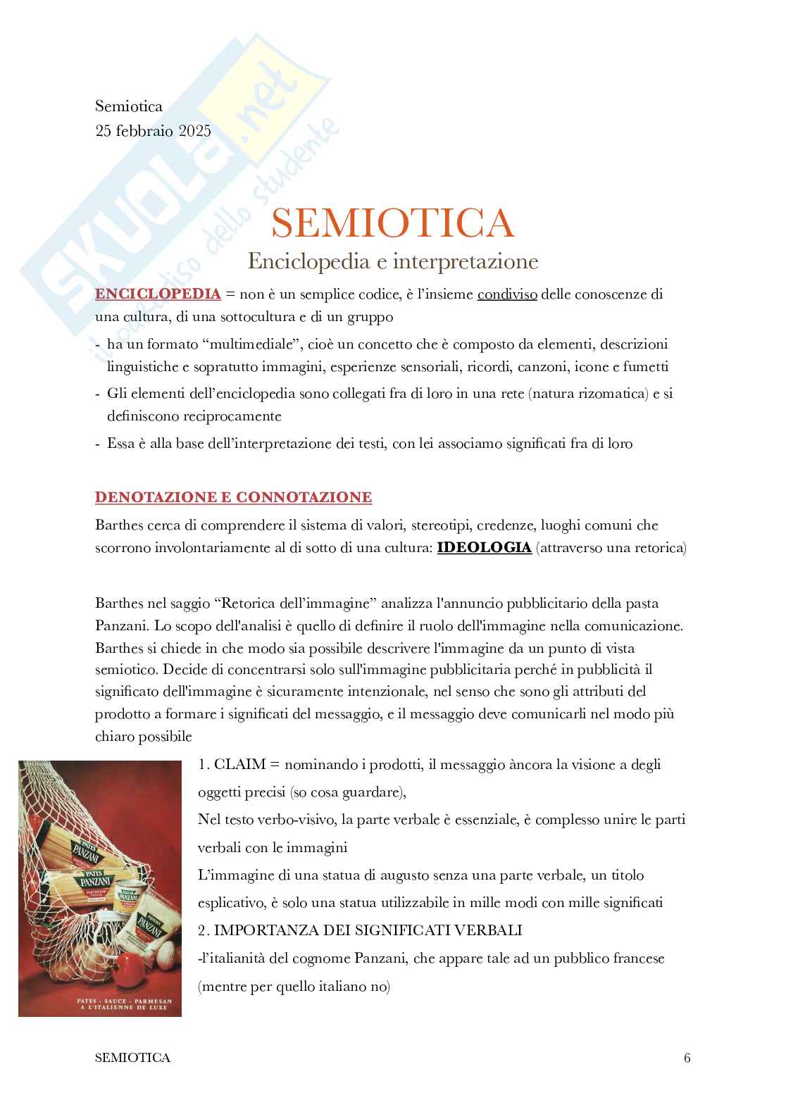 Semiotica - Appunti Pag. 6