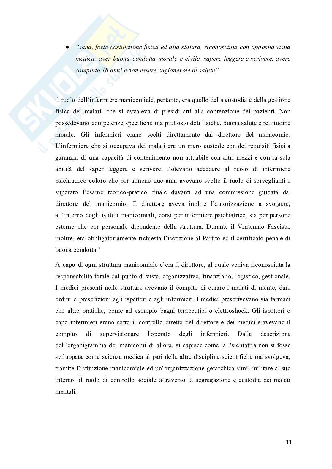 Evoluzione dell'assistenza psichiatrica: dalla chiusura dei manicomi ai moderni centri di salute mentale e comunità terapeutiche Pag. 11