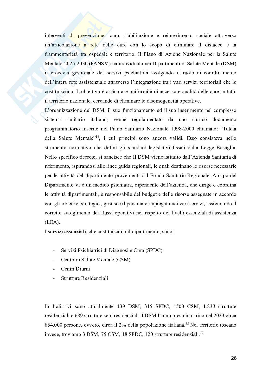 Evoluzione dell'assistenza psichiatrica: dalla chiusura dei manicomi ai moderni centri di salute mentale e comunità terapeutiche Pag. 26