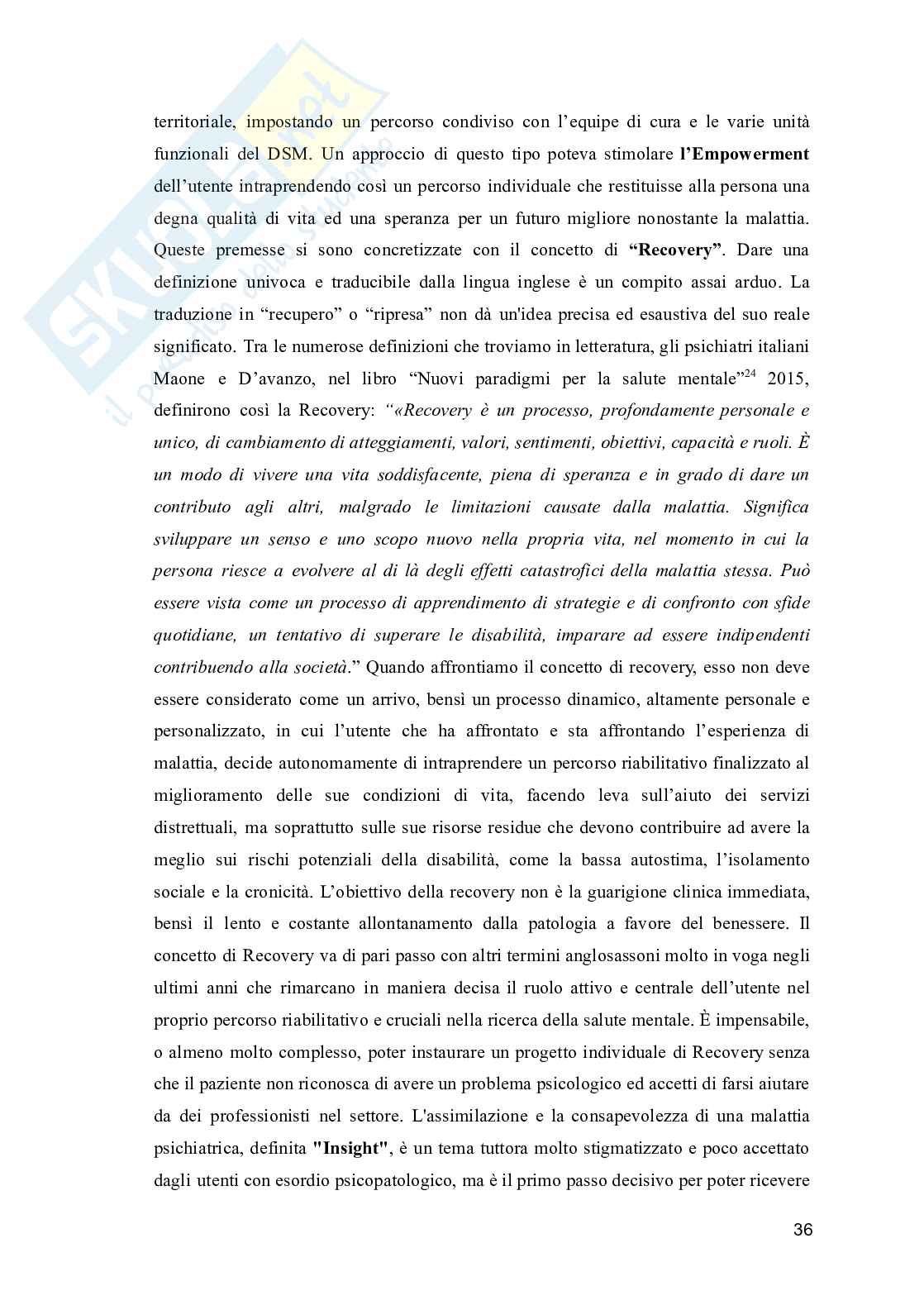 Evoluzione dell'assistenza psichiatrica: dalla chiusura dei manicomi ai moderni centri di salute mentale e comunità terapeutiche Pag. 36