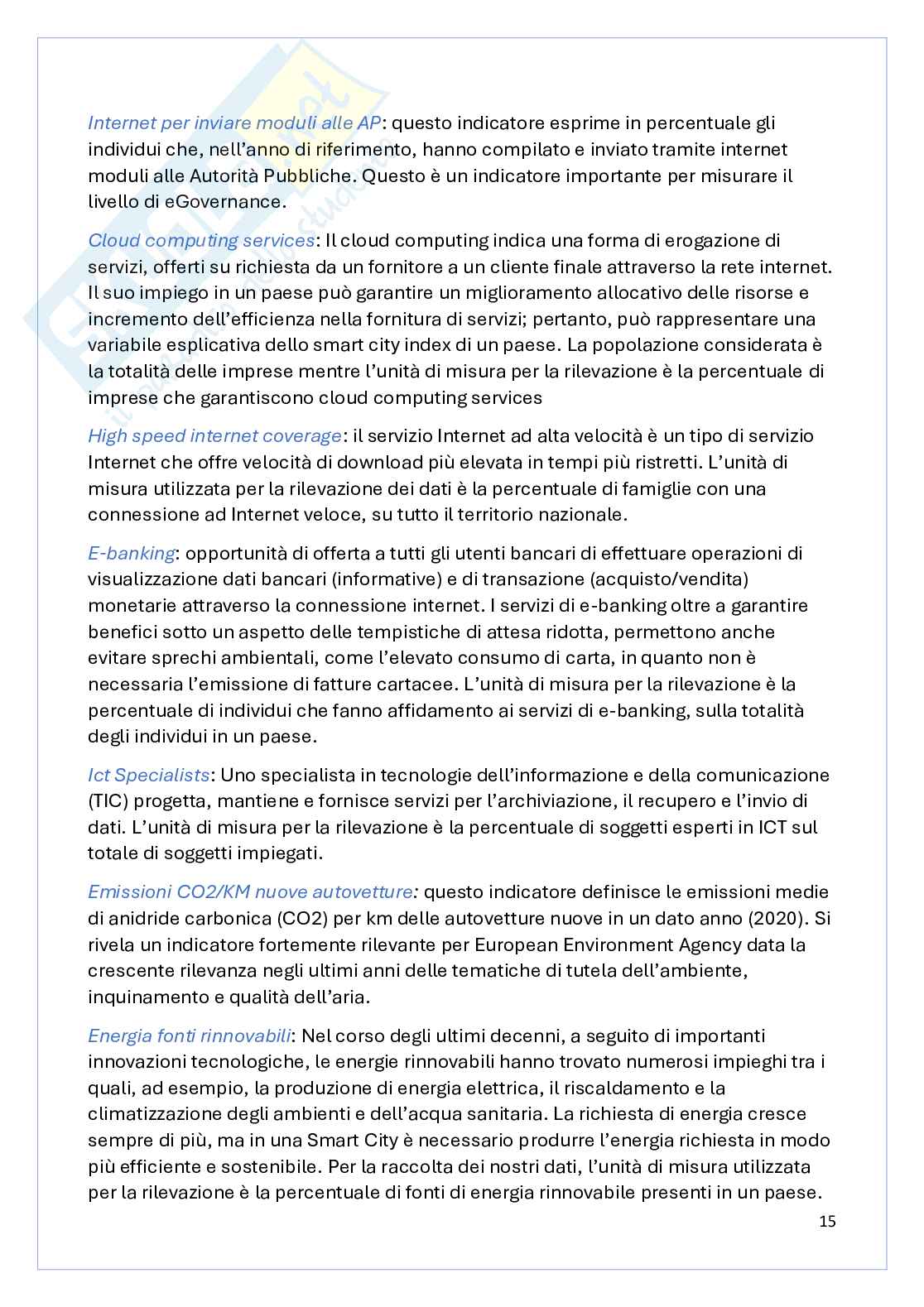 Progetto Smart Cities Pag. 16