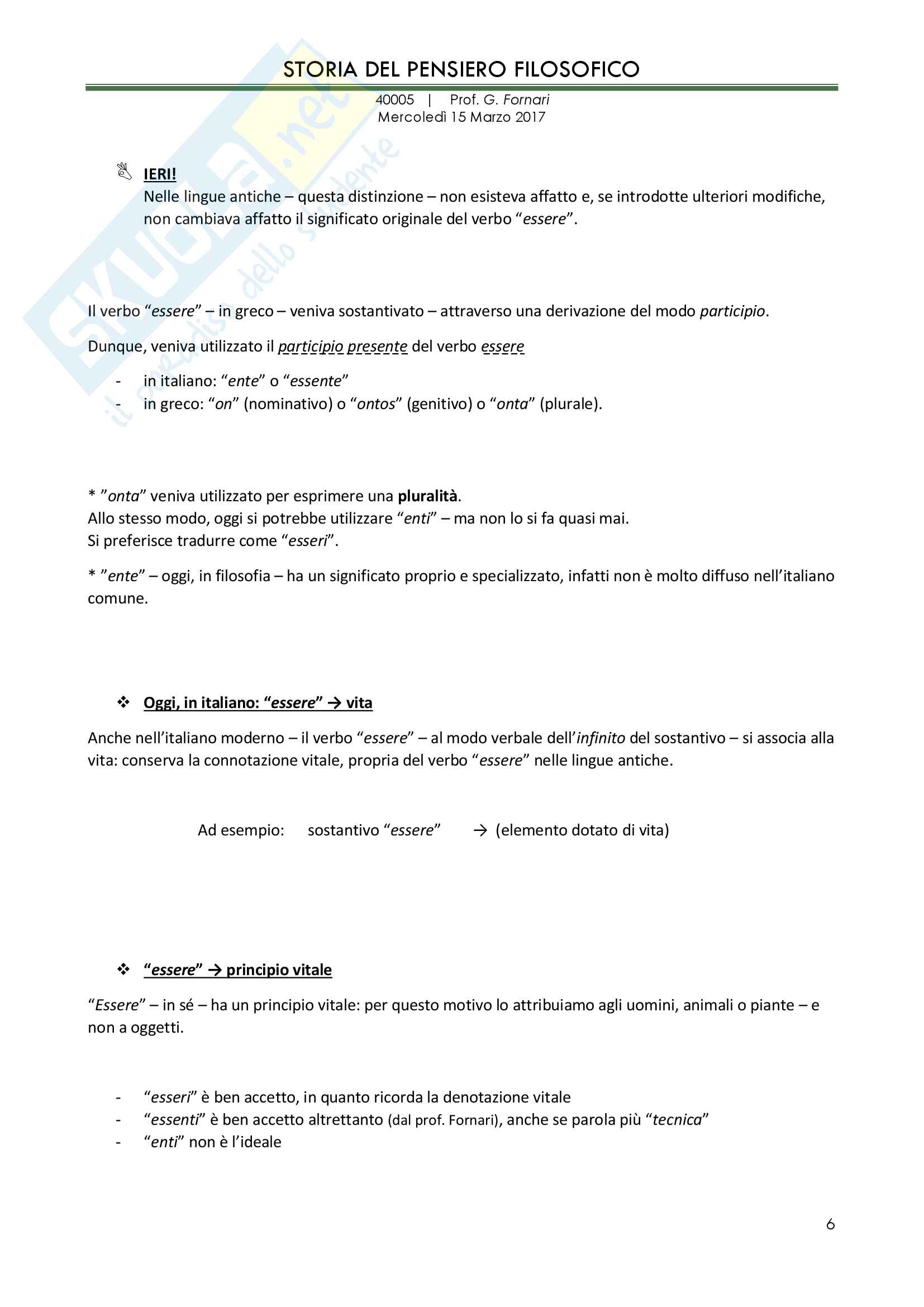Storia del pensiero filosofico: Anassimandro (frammenti e orfismo) Pag. 6