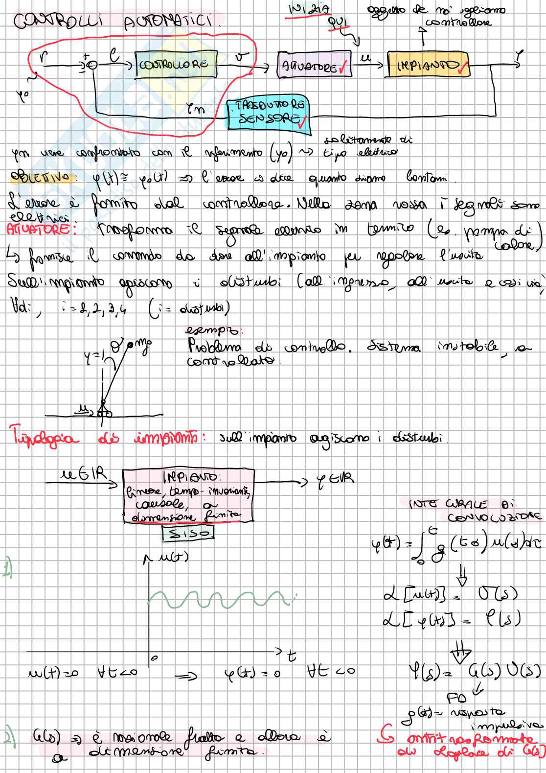 Appunti Controlli automatici - 1/3 Pag. 1