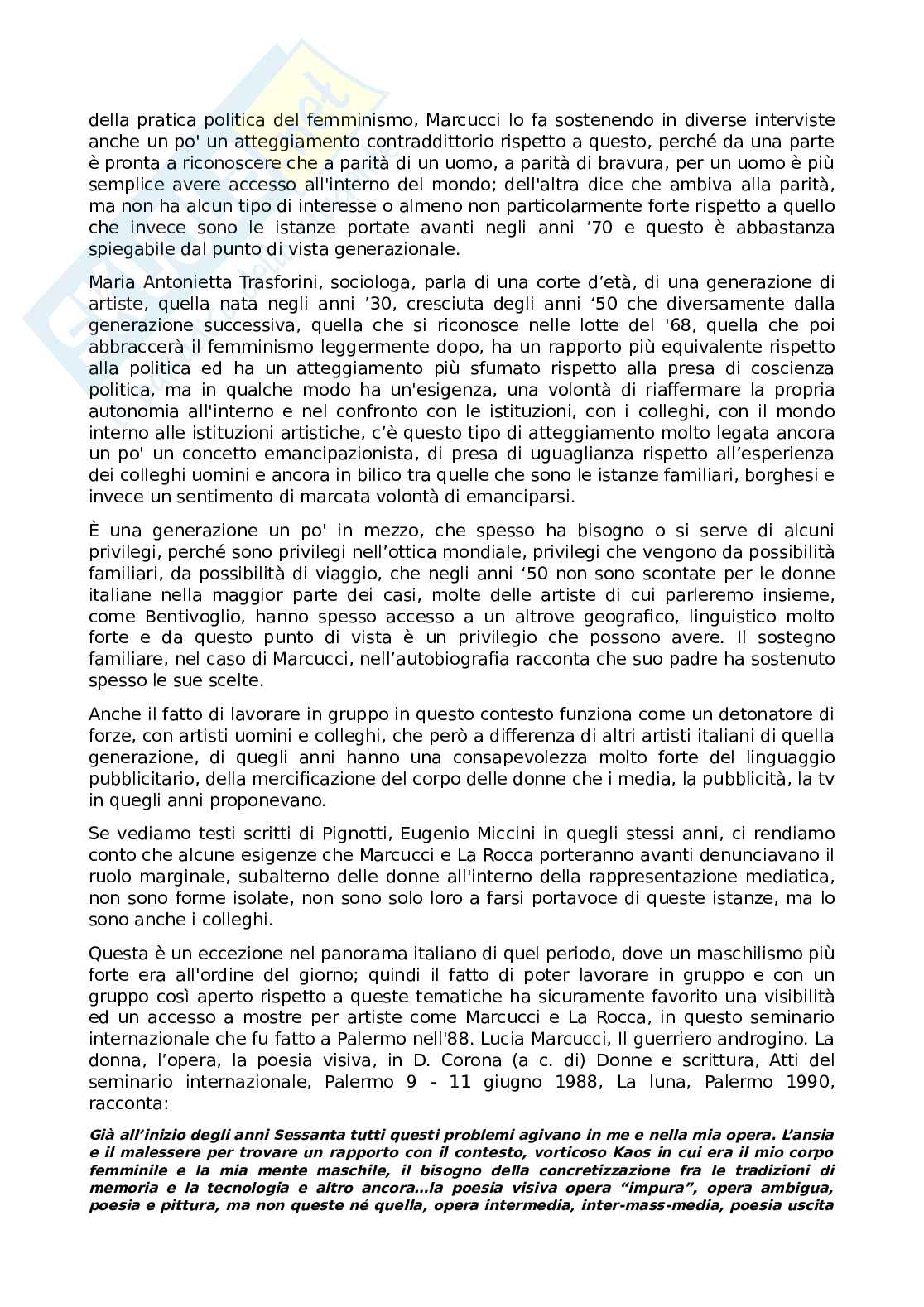 Appunti delle lezioni Prospettive di genere nell'arte contemporanea Pag. 6