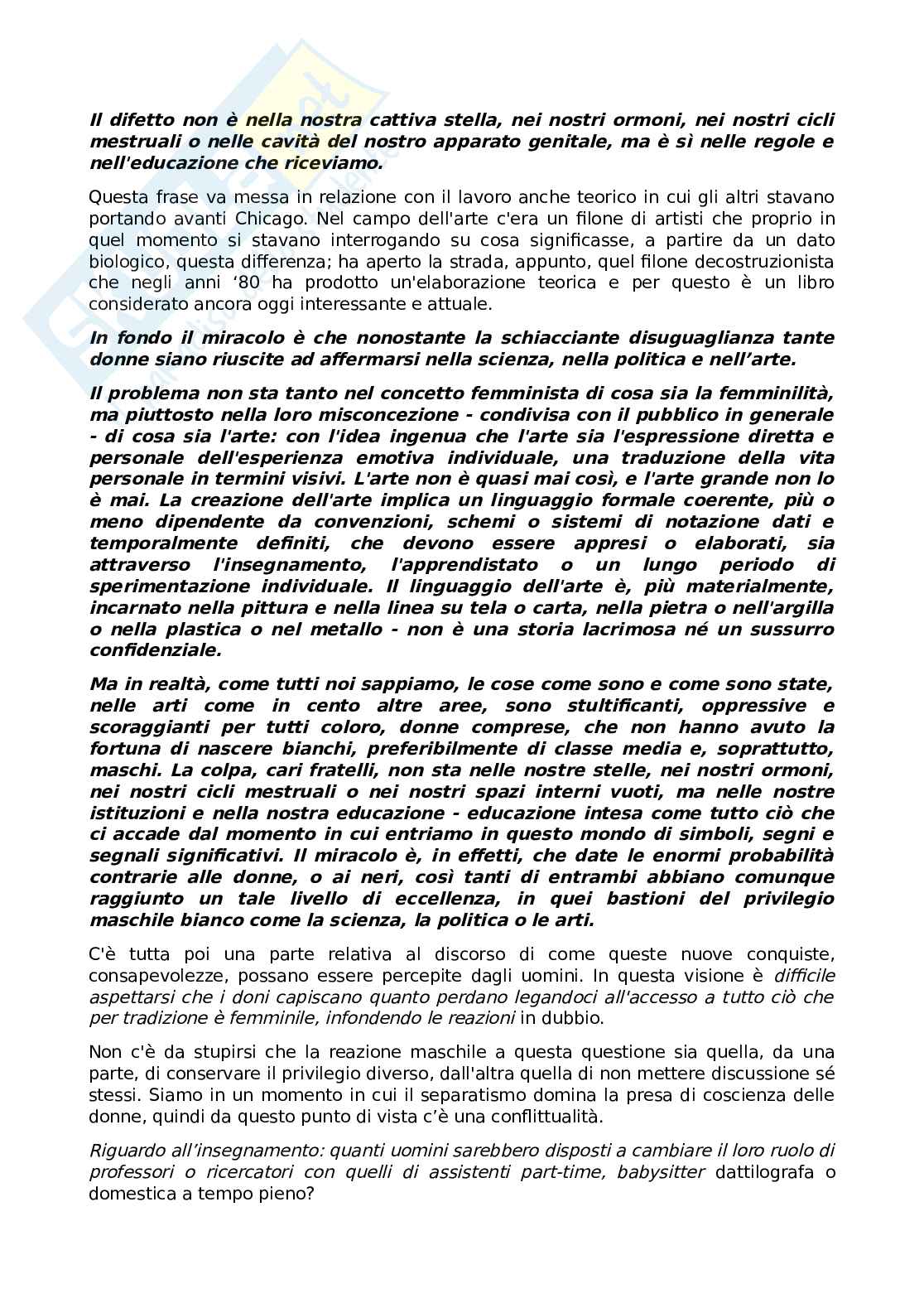 Appunti delle lezioni Prospettive di genere nell'arte contemporanea Pag. 91