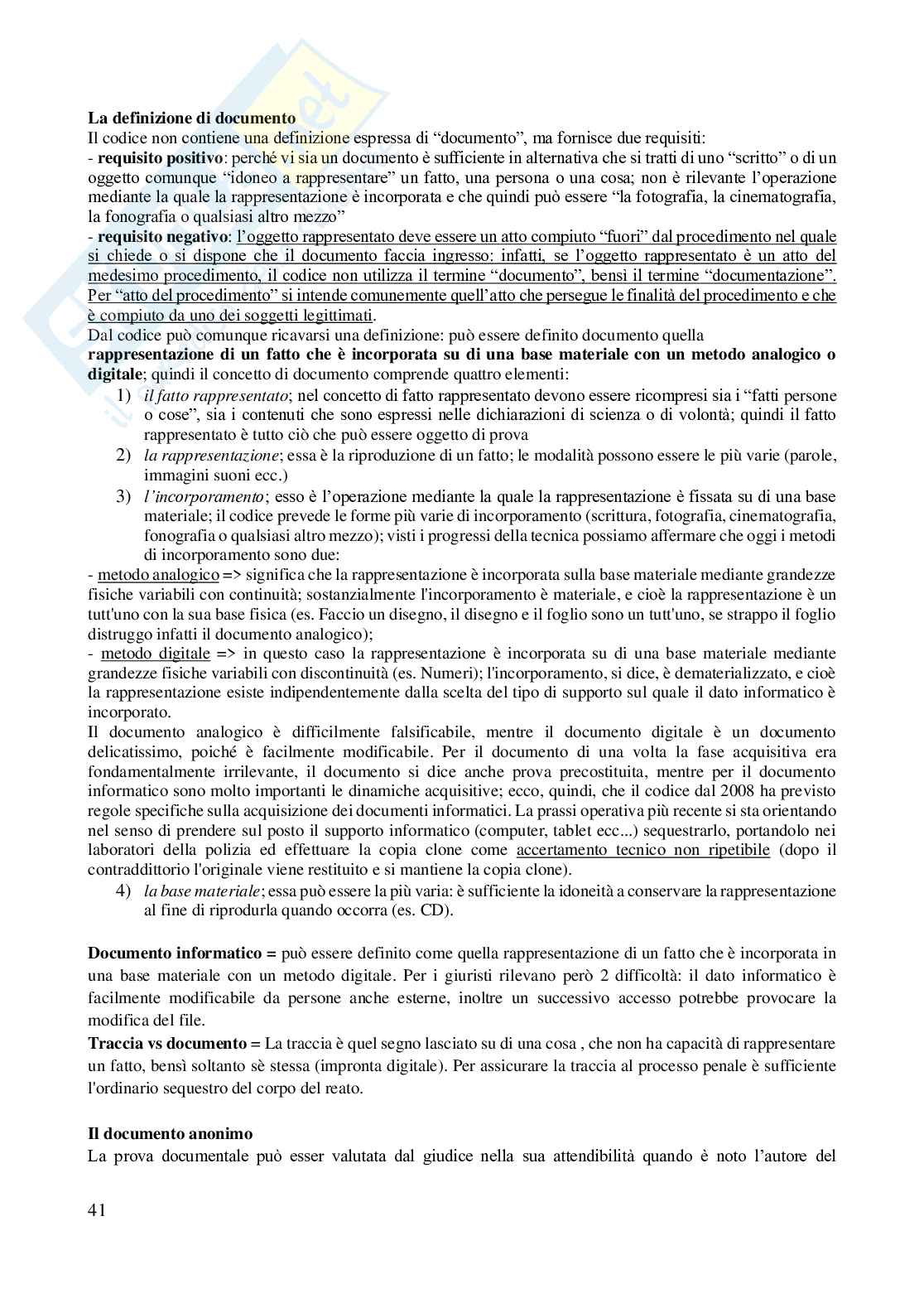 Riassunto esame Diritto processuale penale, Prof. Conti Carlotta, libro consigliato Manuale di procedura penale - Tonini, Paolo Tonini Pag. 41