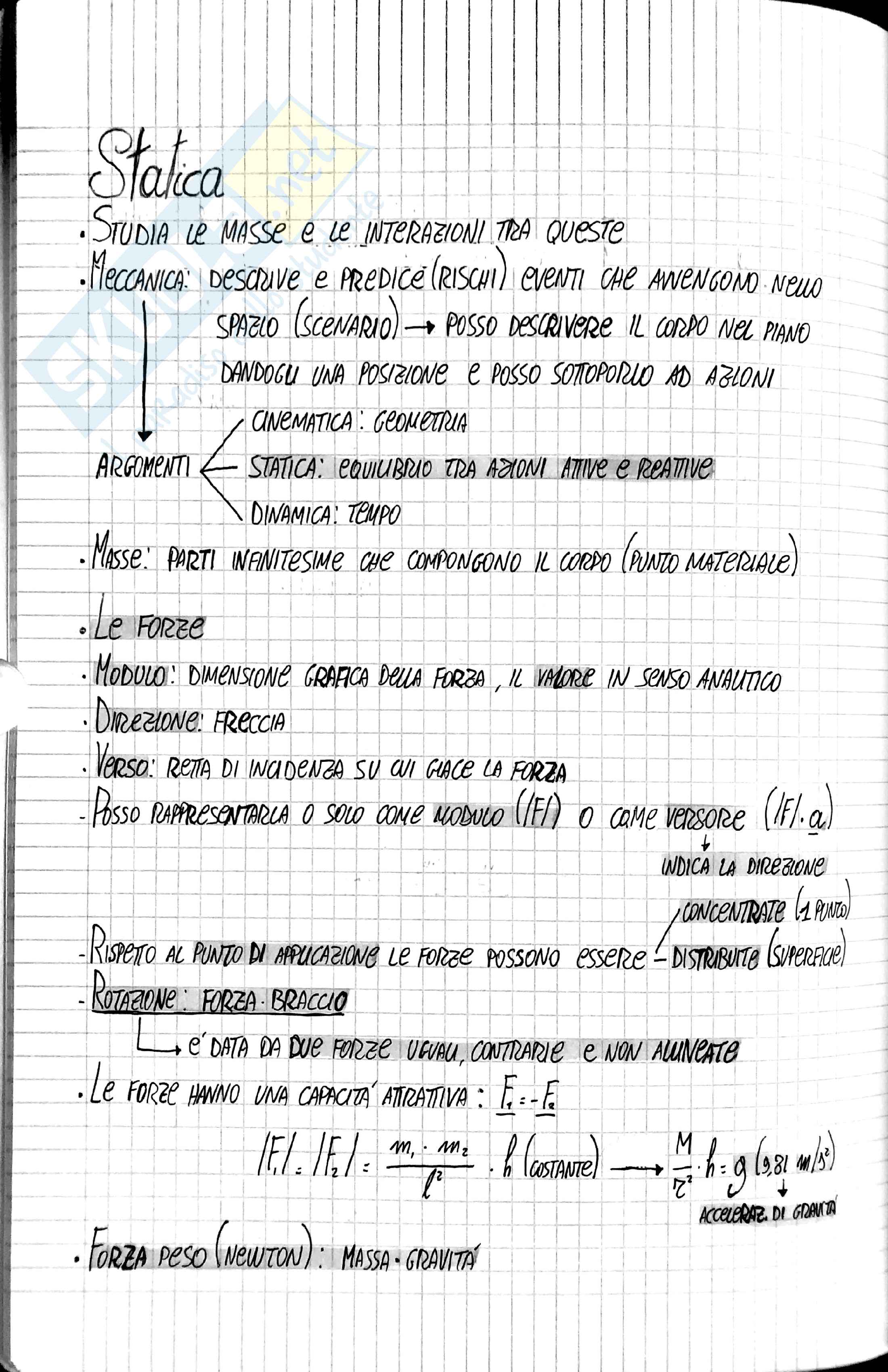 Statica - programma completo Pag. 1