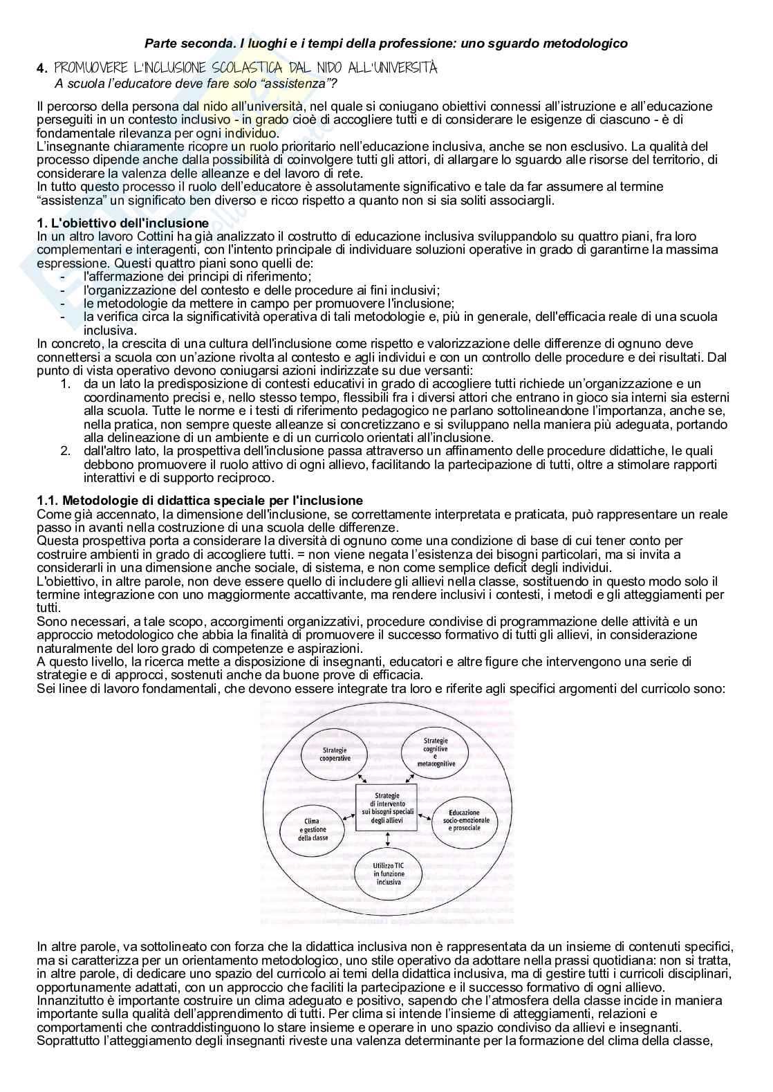 Appunti Didattica e pedagogia speciale Pag. 1