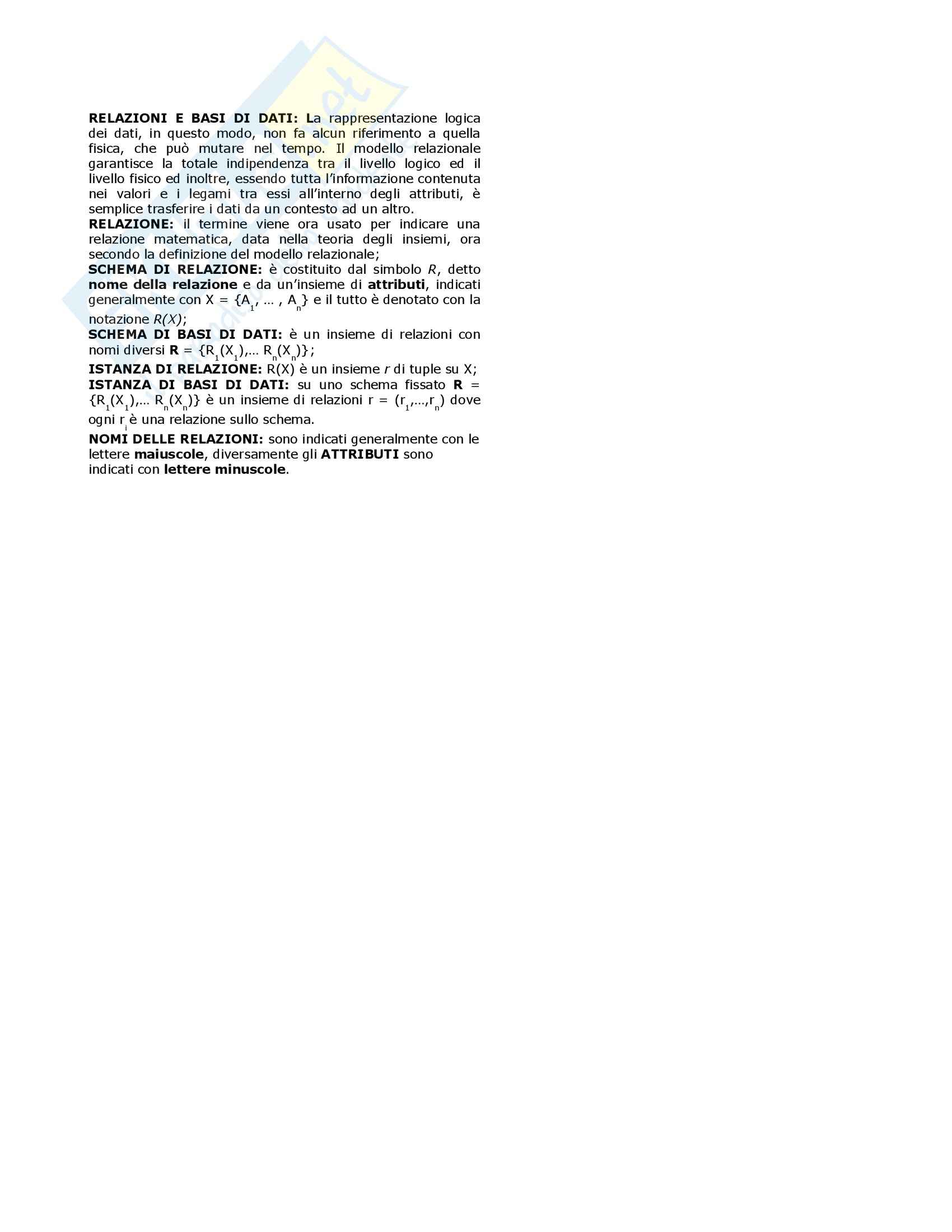 Basi di dati - sunti corso basi di dati Pag. 6