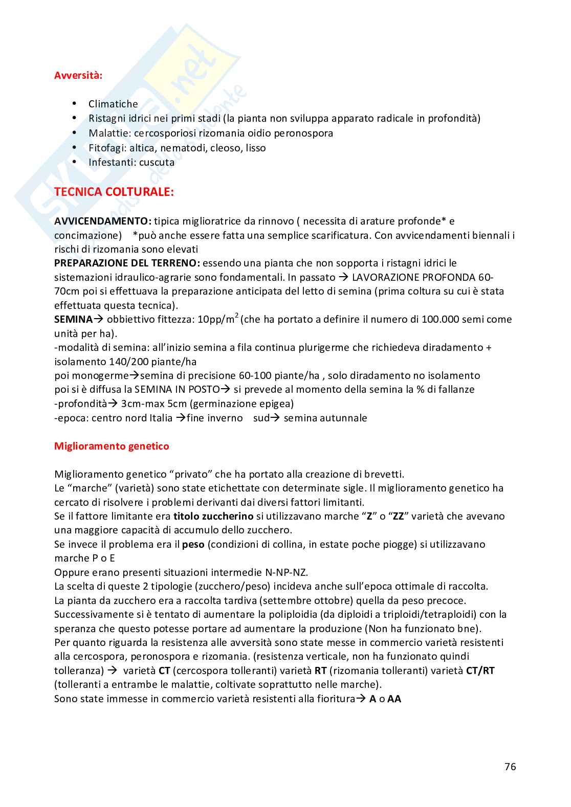 Sistemi colturali erbacei Pag. 76
