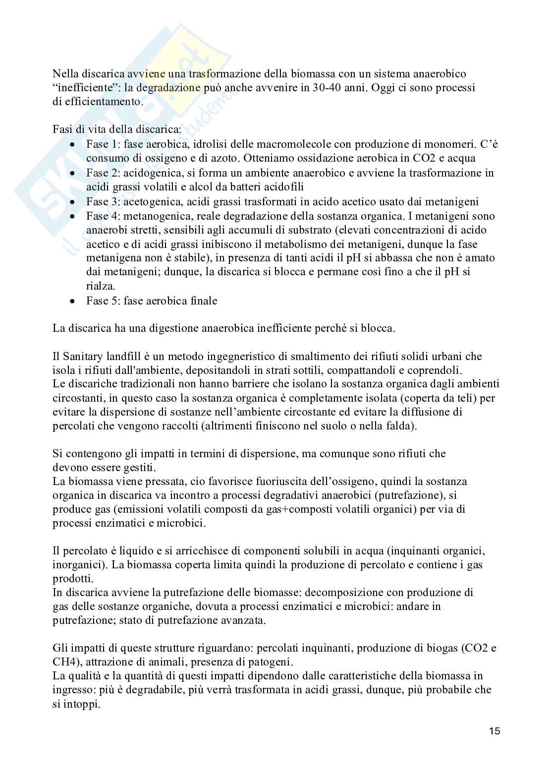 Appunti completi di Uso e ricilio delle biomasse agroalimentari Pag. 16
