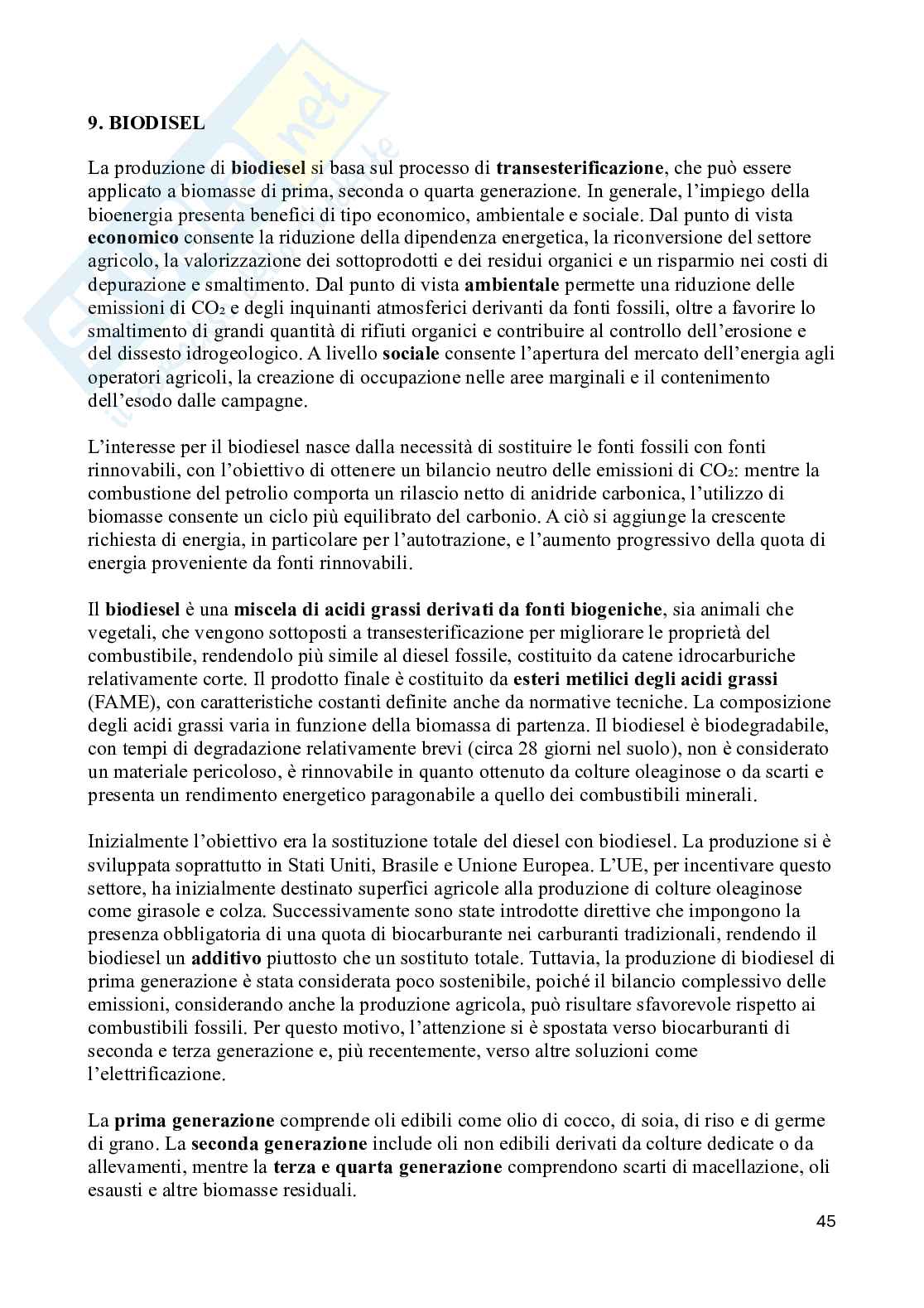 Appunti completi di Uso e ricilio delle biomasse agroalimentari Pag. 46