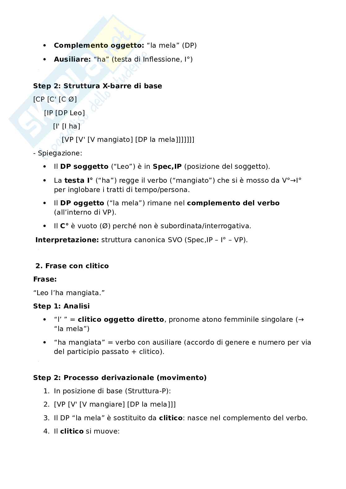 Riassunto esame Linguistica generale 1b, Prof. Frascarelli Mara, libro consigliato La linguistica, Frascarelli Pag. 21