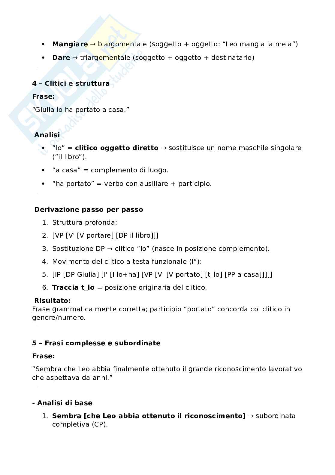 Riassunto esame Linguistica generale 1b, Prof. Frascarelli Mara, libro consigliato La linguistica, Frascarelli Pag. 26