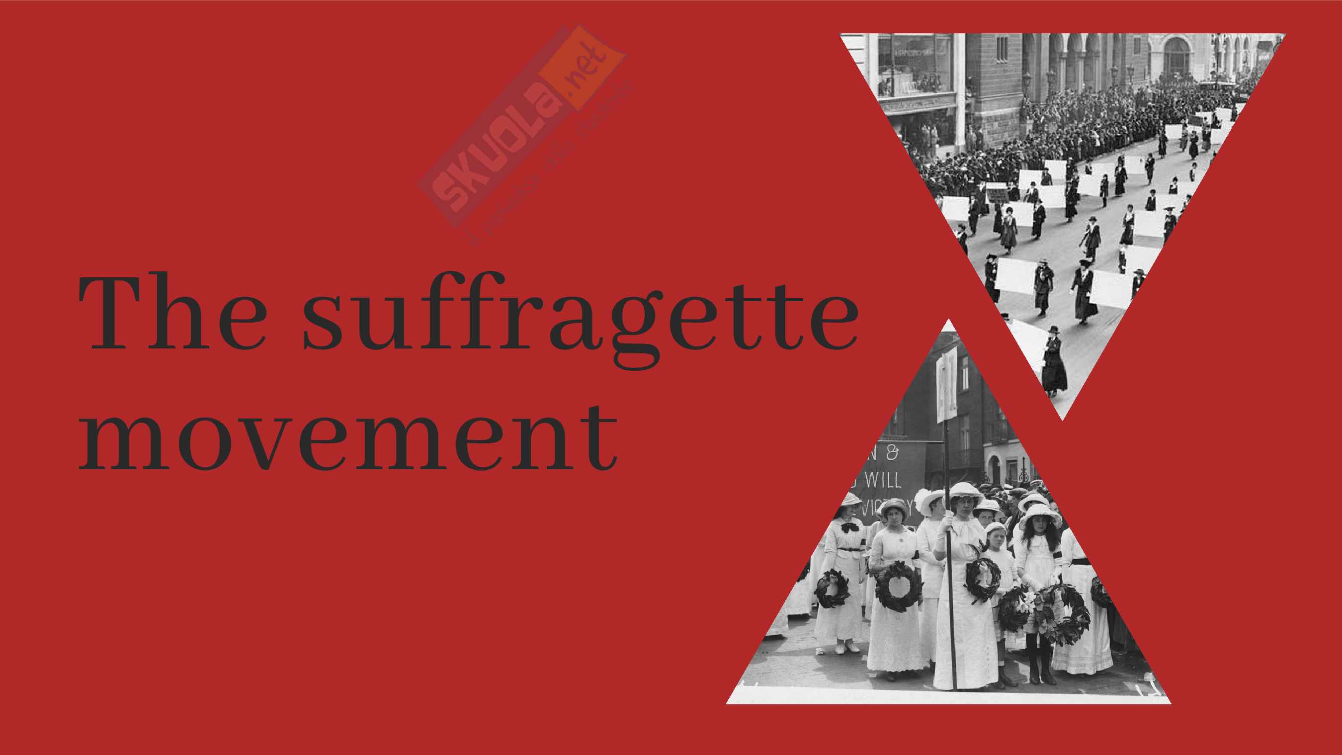 Suffragettes movement  Pag. 1