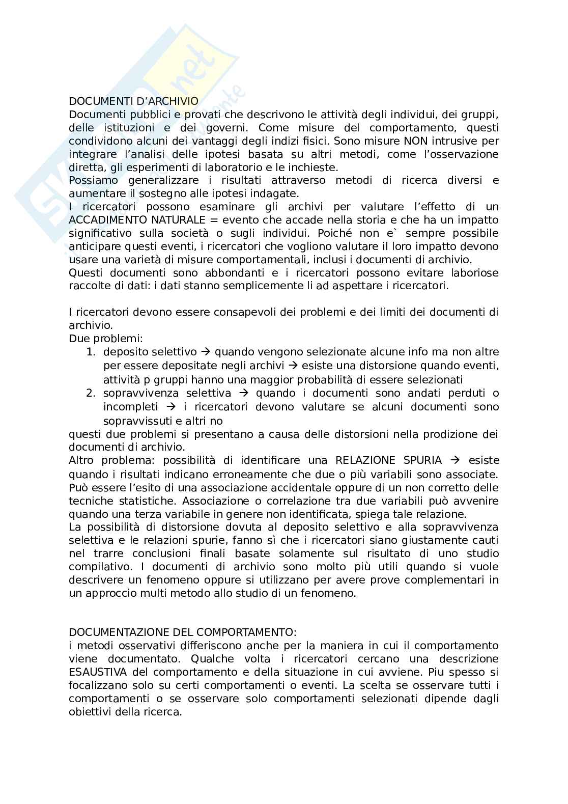 Riassunto esame Metodologia della ricerca psicologica 2, prof Lanz, libro consigliato Metodologia della ricerca in psicologia (capitoli 4-5-6-7-8-9-10-11), Zechmeister Pag. 16