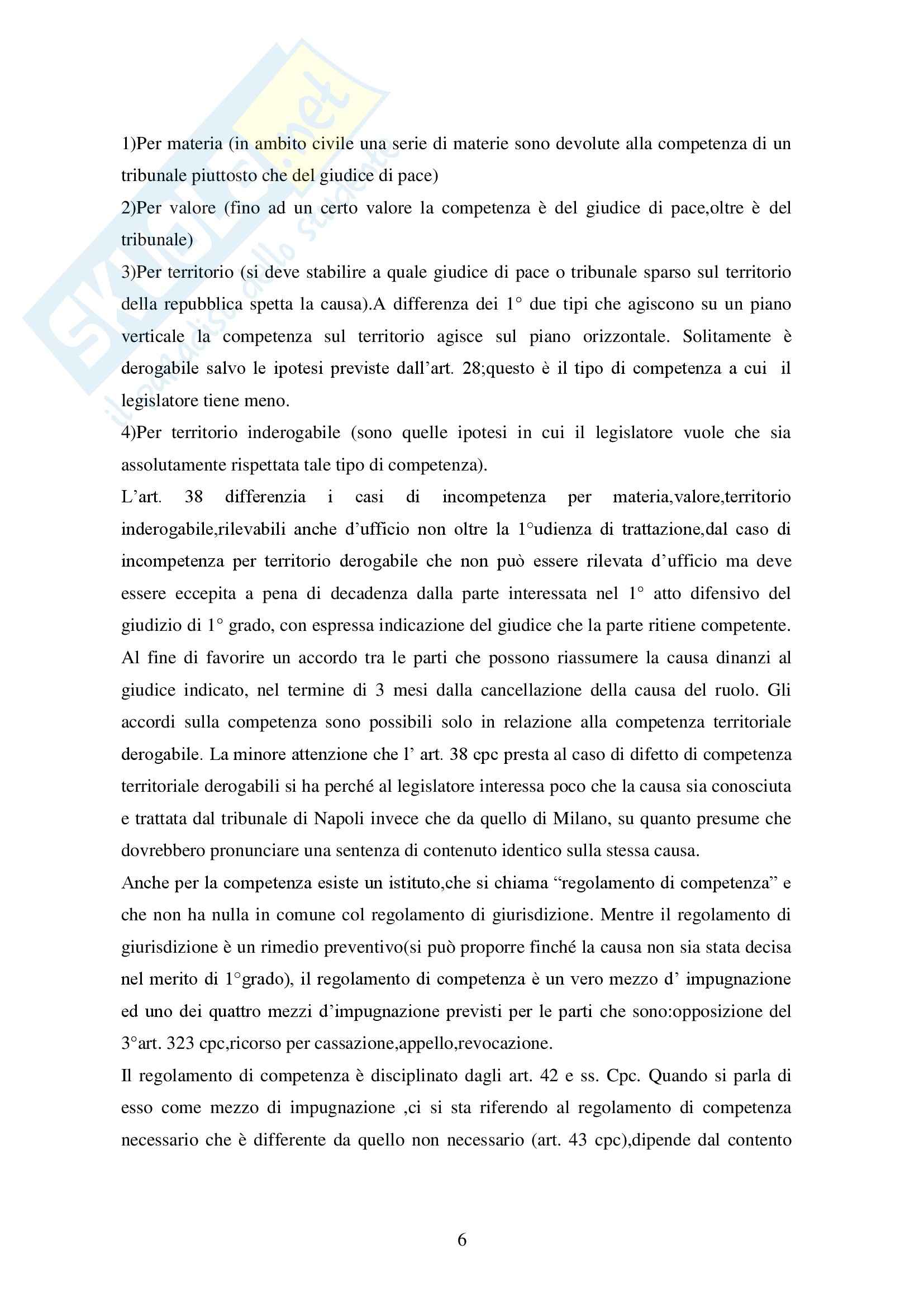 Diritto processuale civile - i principi del processo civile Pag. 6