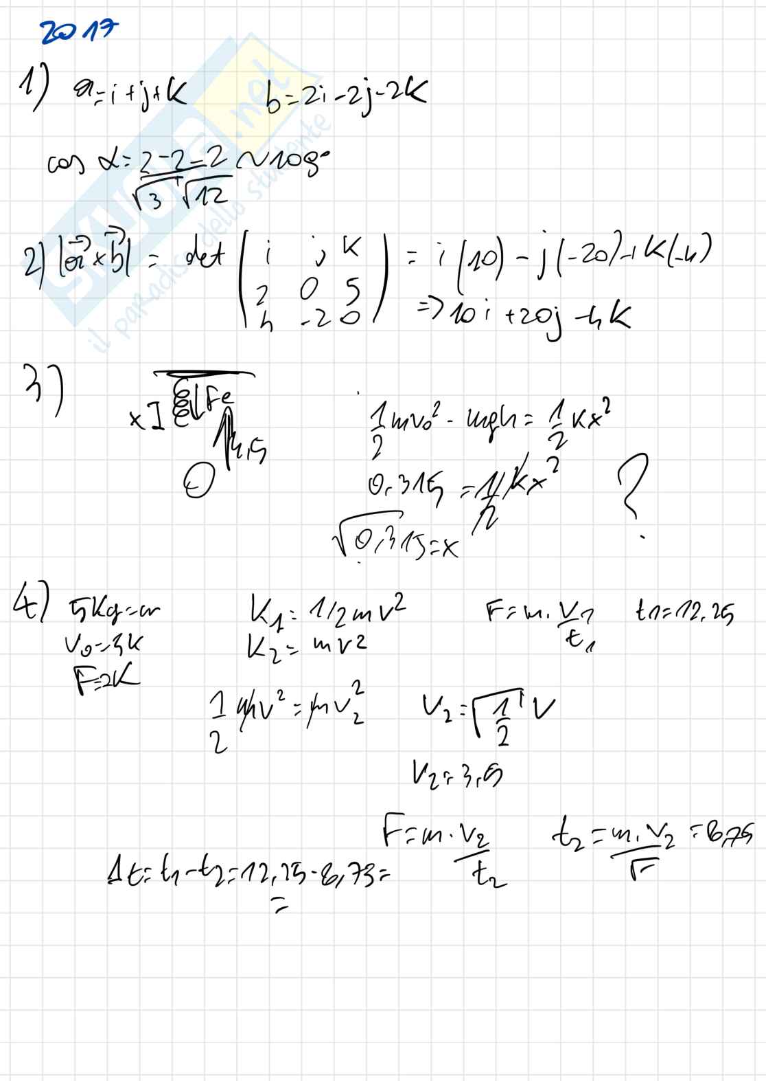 Esercitazione esame Fisica sperimentale I Pag. 11
