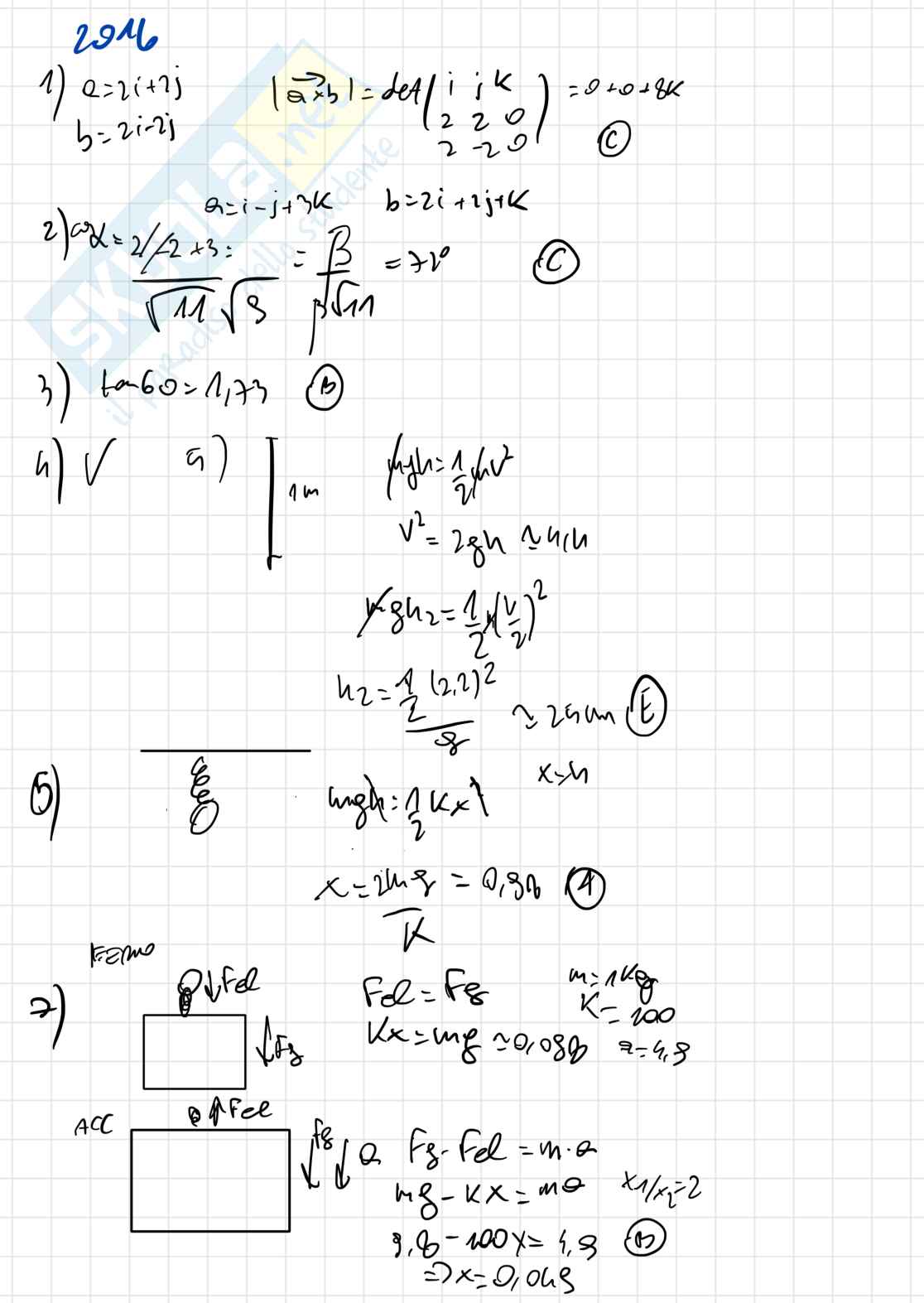 Esercitazione esame Fisica sperimentale I Pag. 16