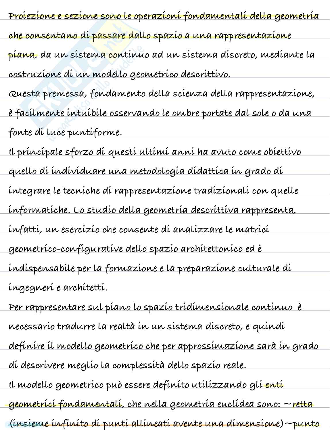 Geometria descrittiva Pag. 1
