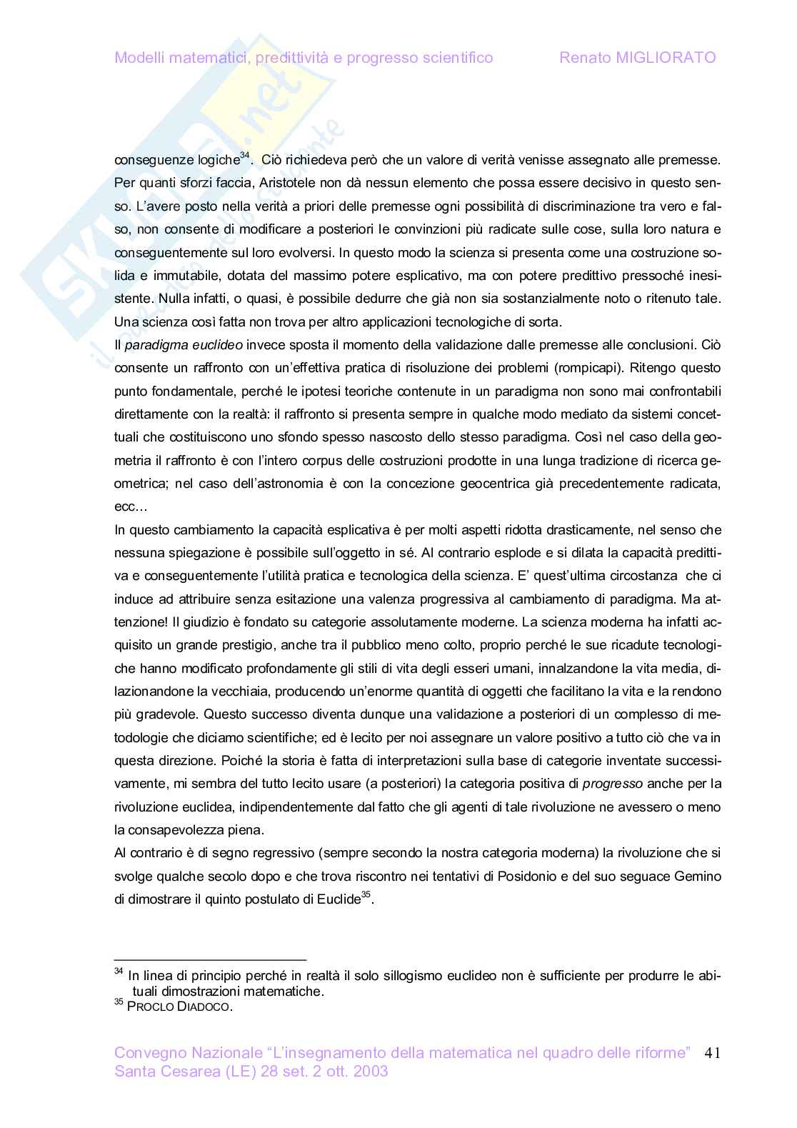 Comunicazione scientifica e progresso: il caso storico della geometria euclidea Pag. 16