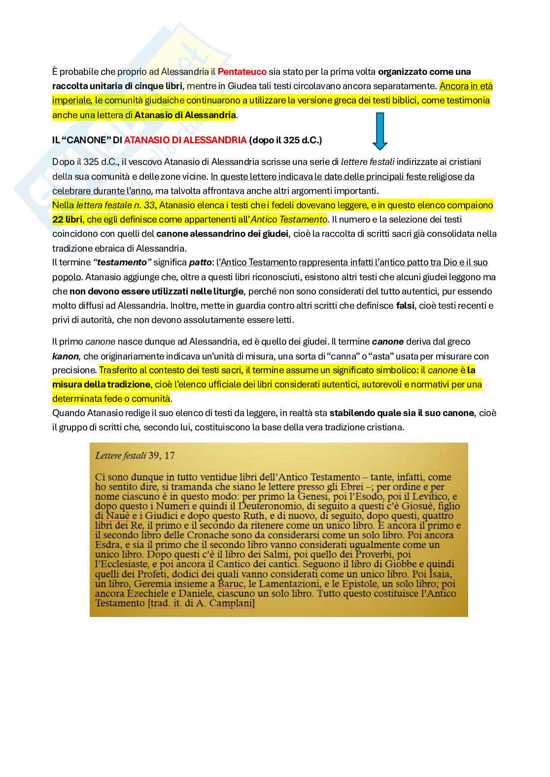Riassunto esame Storia del cristianesimo, Prof. Arcari Luca, libro consigliato E il Signore parlò a Mosè, Satlow Pag. 21