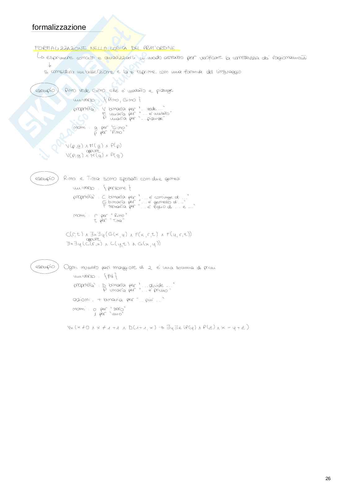 Esame universitario di Algebra e logica Pag. 26