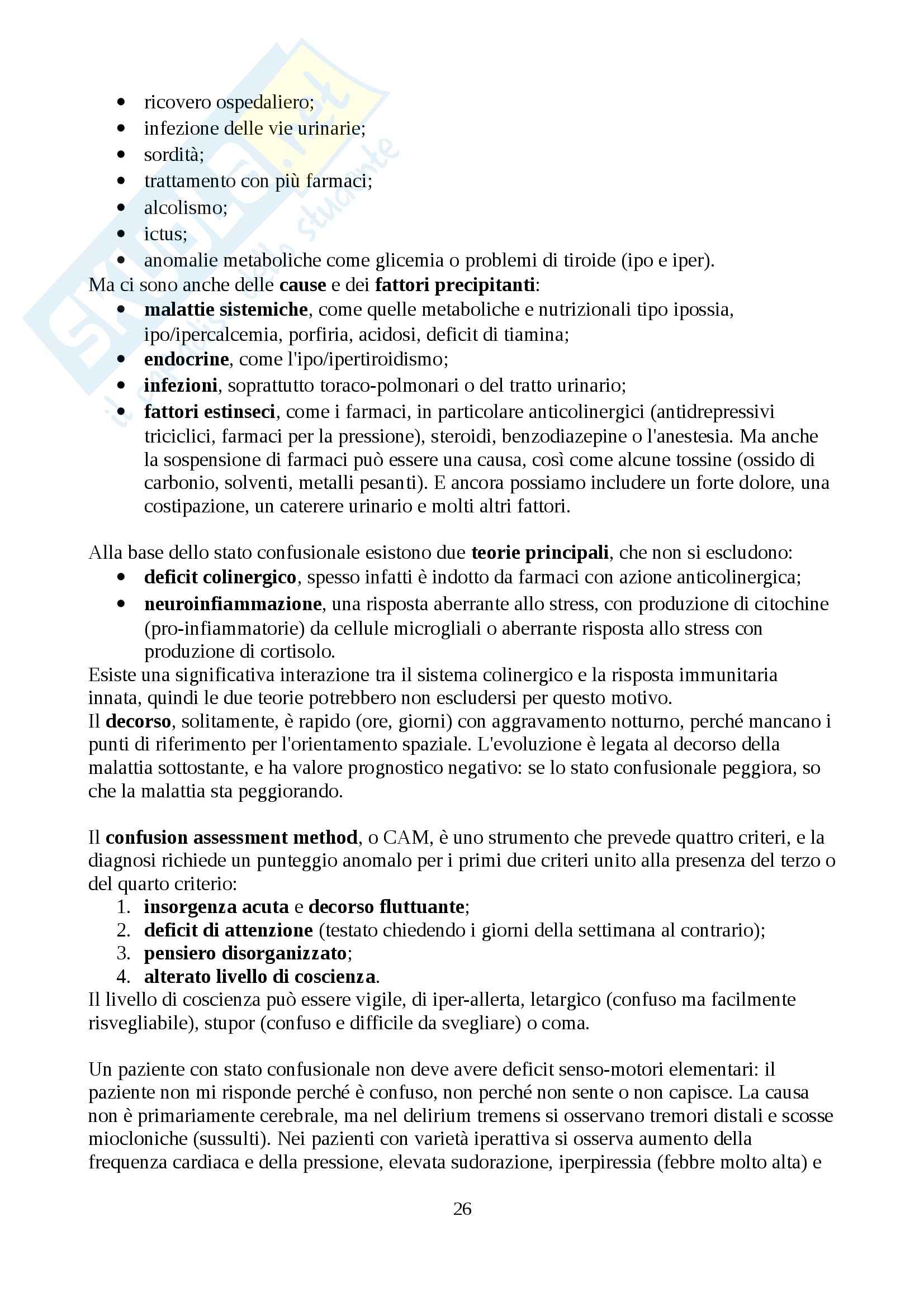 Lezioni, Neuropsicologia Pag. 26