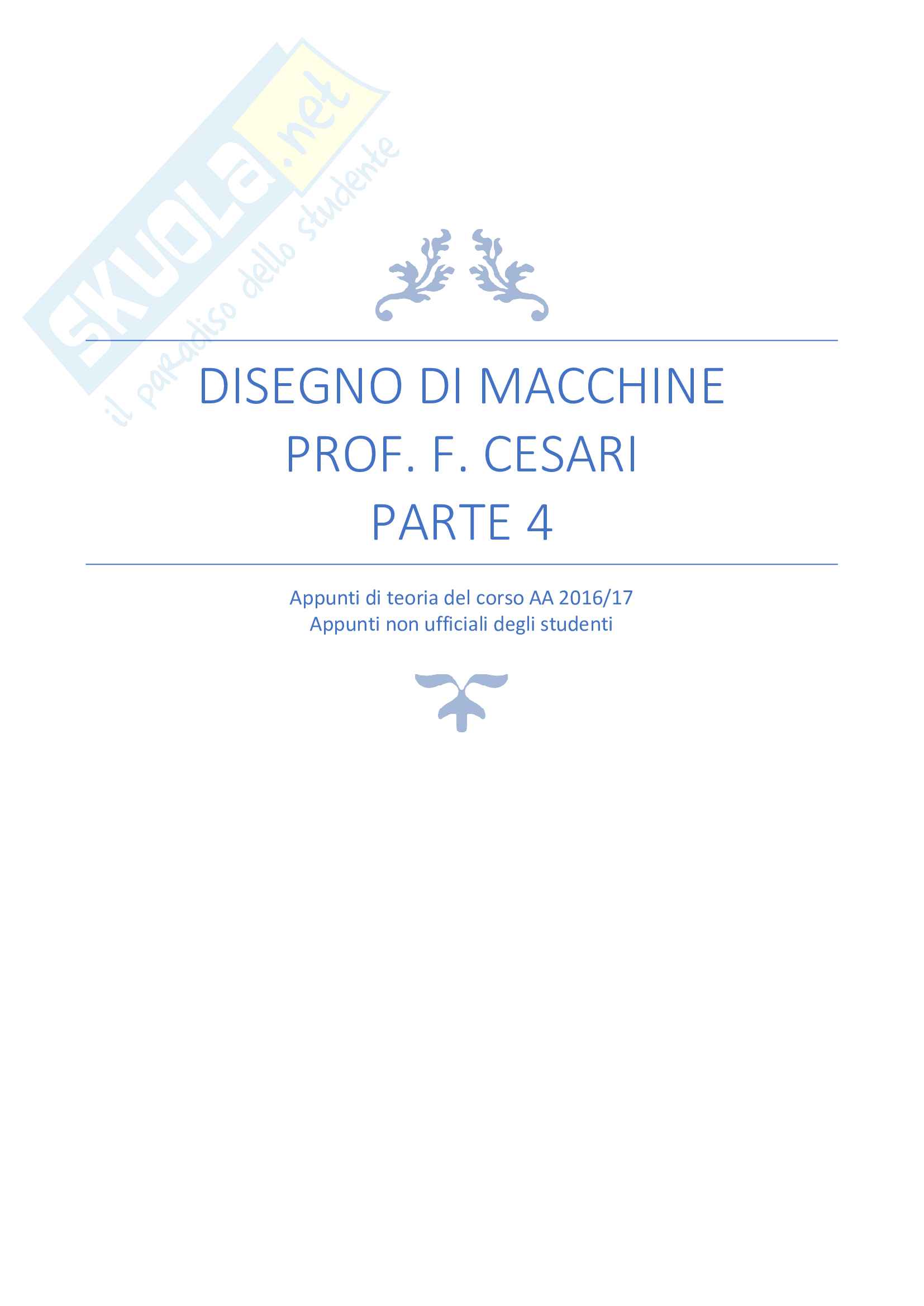 Disegno di macchine - Appunti di teoria parte 4 Pag. 1