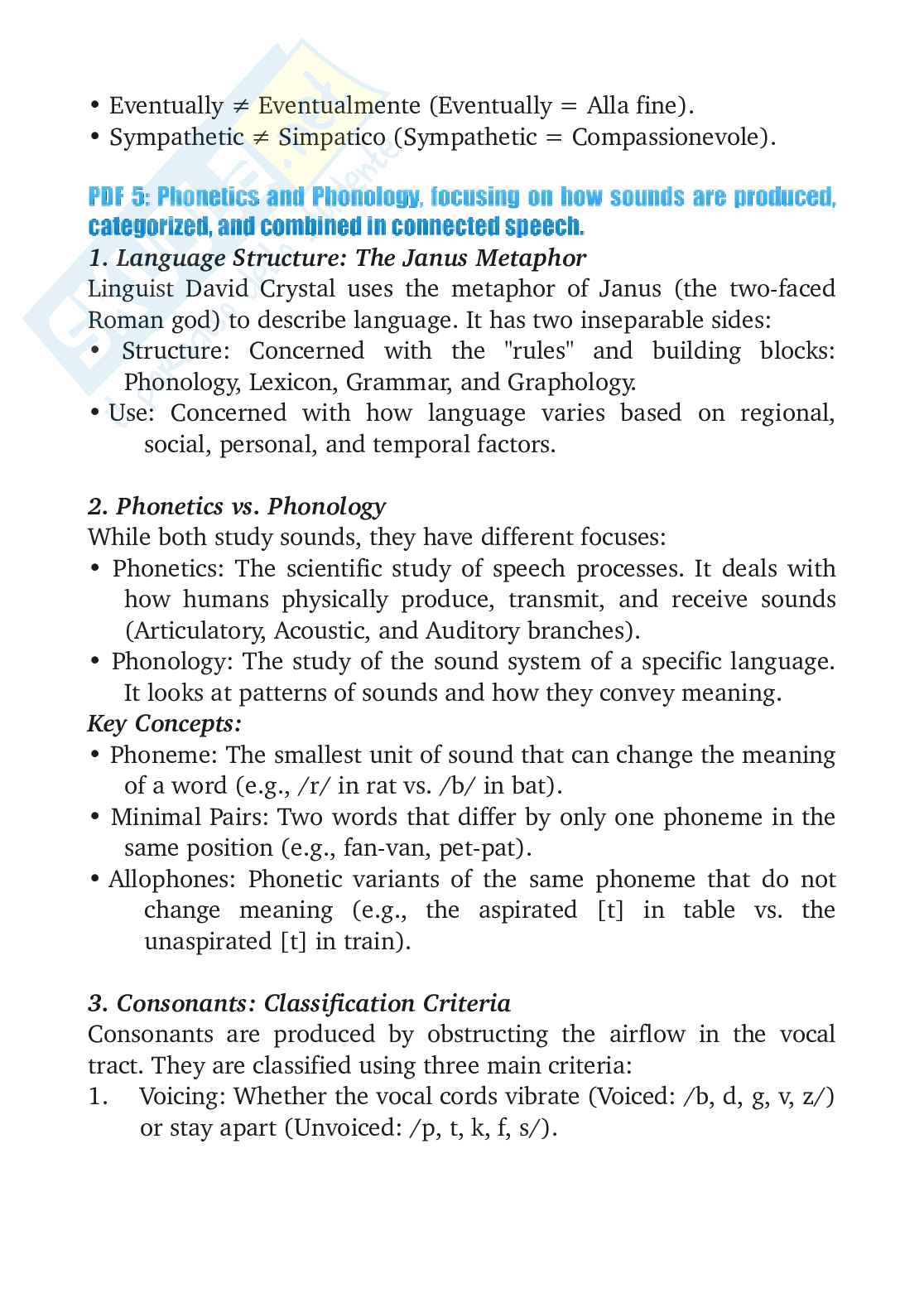 Appunti di Lingua inglese 1  Pag. 11