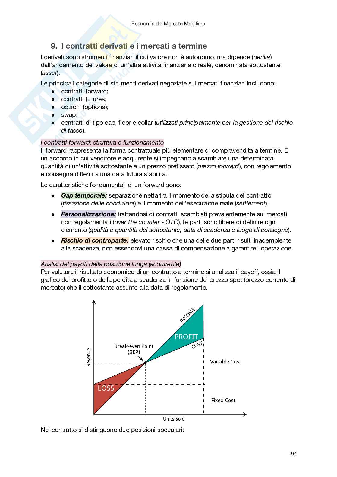 Appunti completi Economia del mercato mobiliare Pag. 16