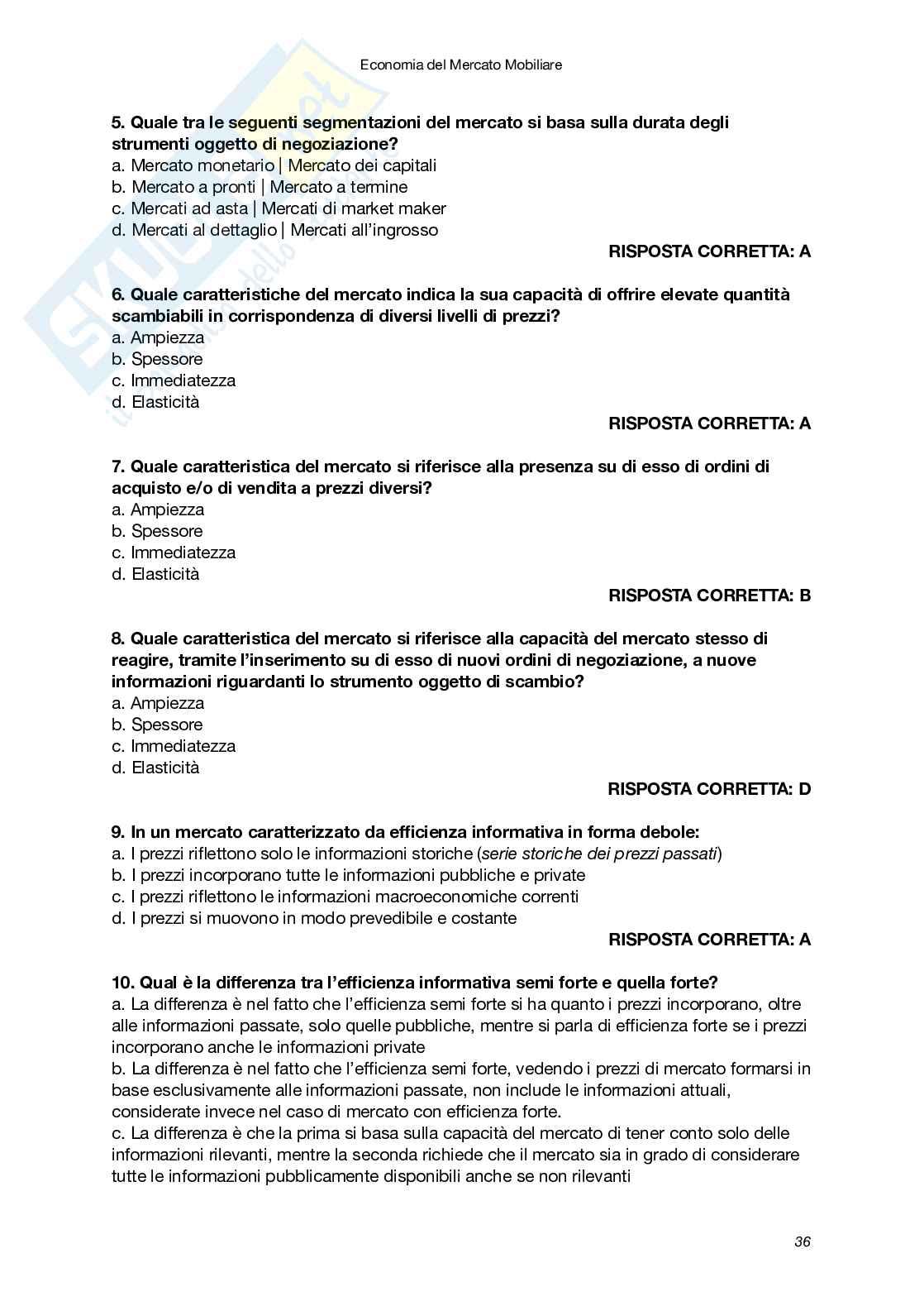Appunti completi Economia del mercato mobiliare Pag. 36