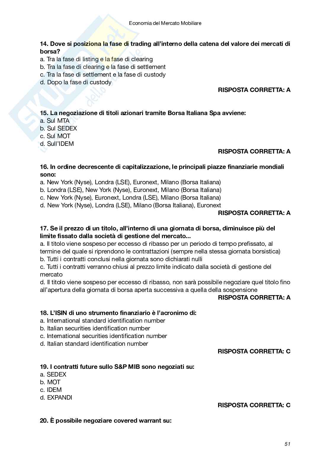 Appunti completi Economia del mercato mobiliare Pag. 51