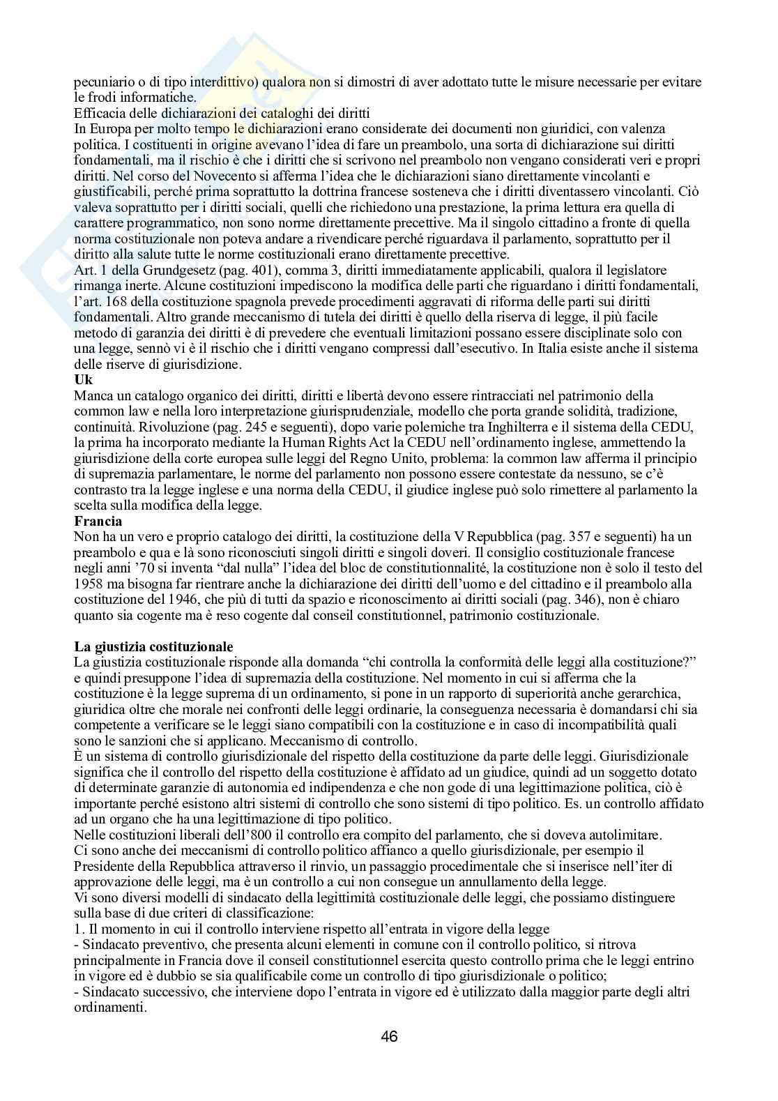 Diritto costituzionale comparato ed europeo Pag. 46