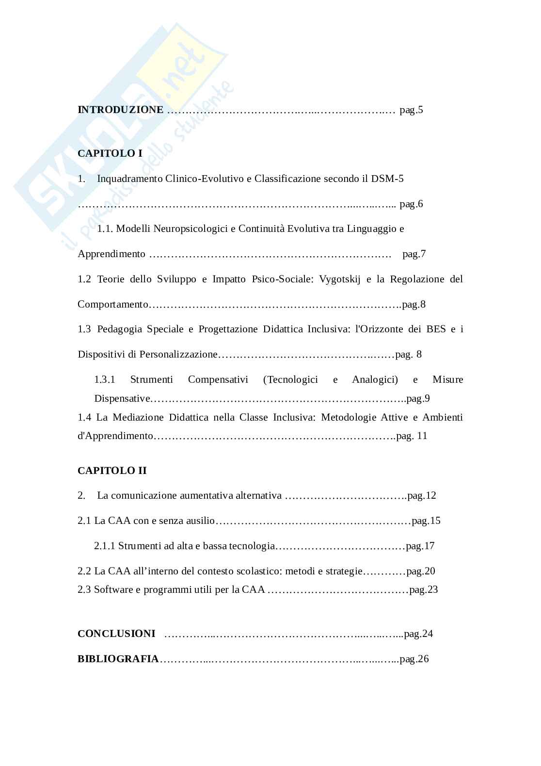 Disturbo del linguaggio espressivo e comunicazione aumentativa alternativa: strategie e percorsi inclusivi Pag. 2