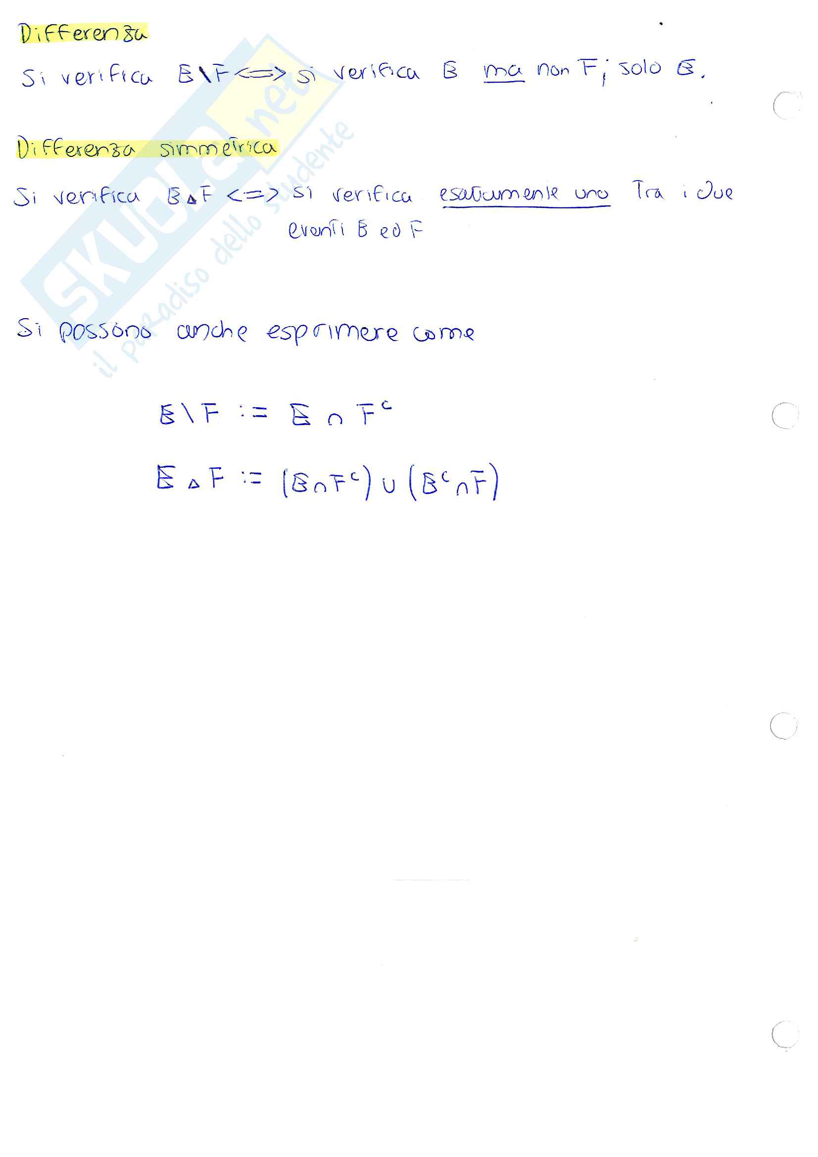 Analisi dei Dati 1/2 - Appunti essenziali Pag. 2