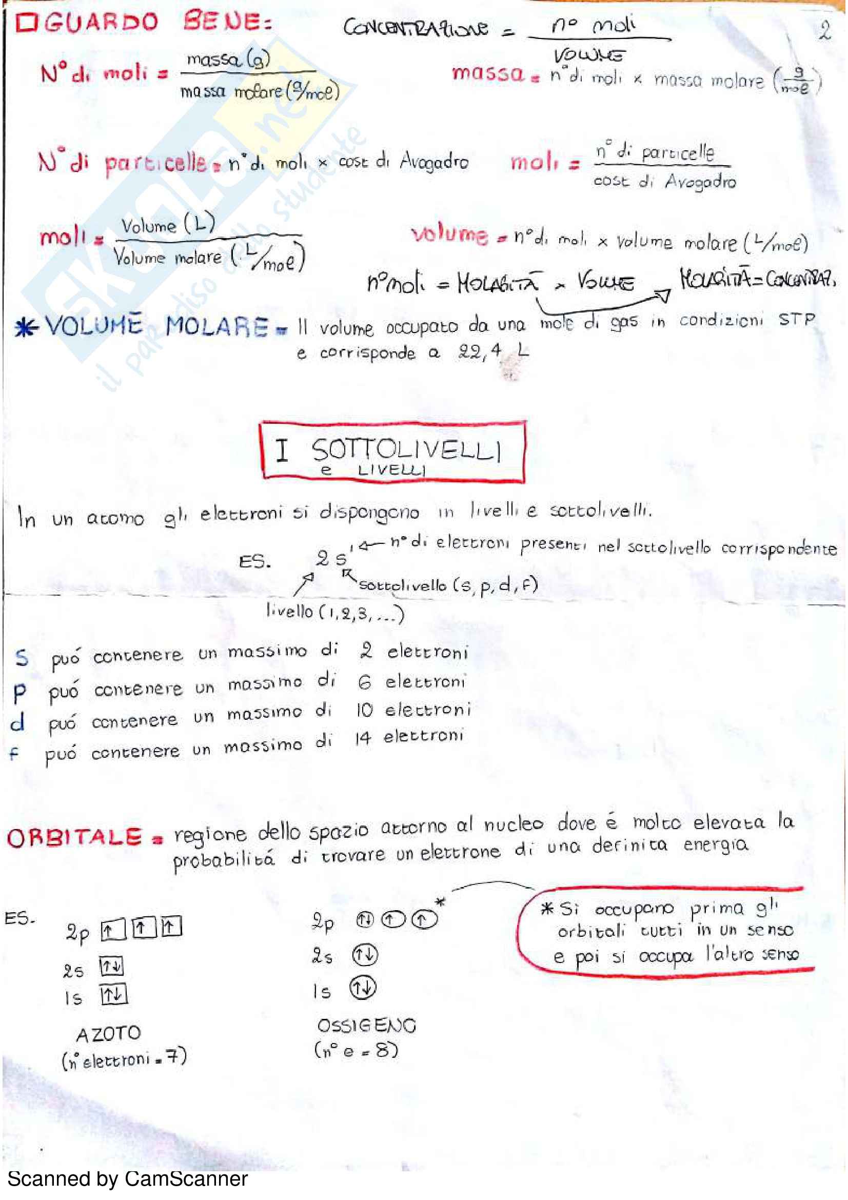 Parte chimica, Fisica Generale e basi di chimica Pag. 2