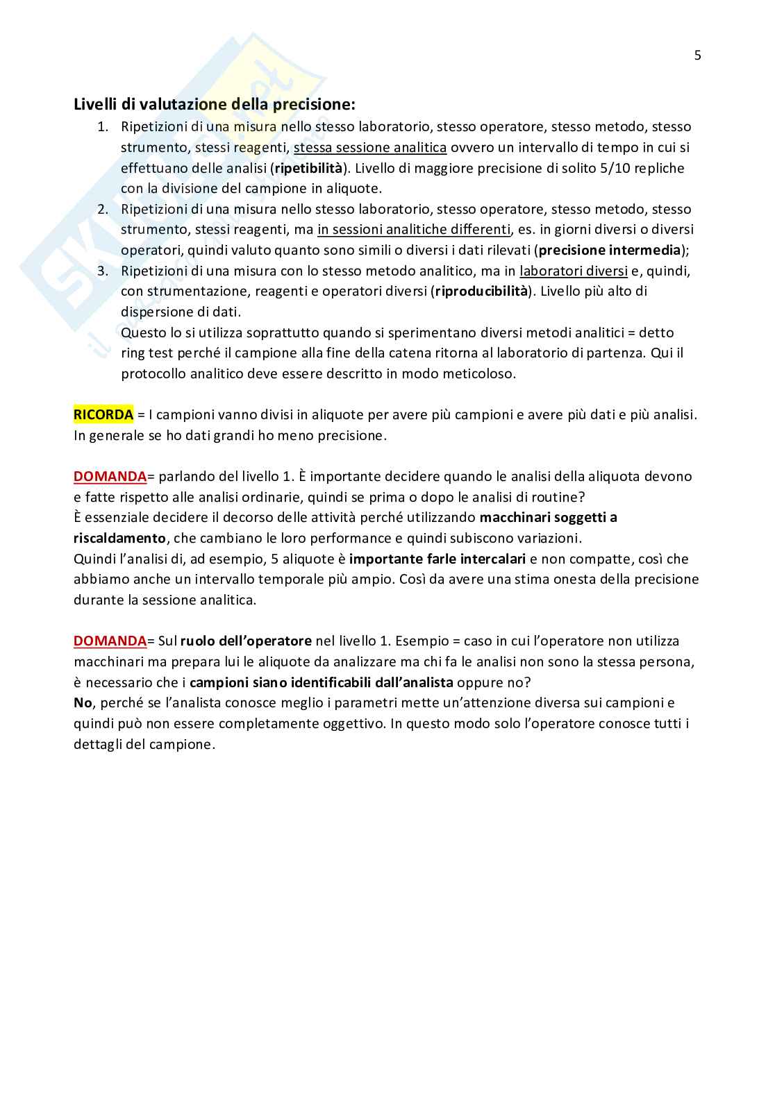Chimica analitica Pag. 6