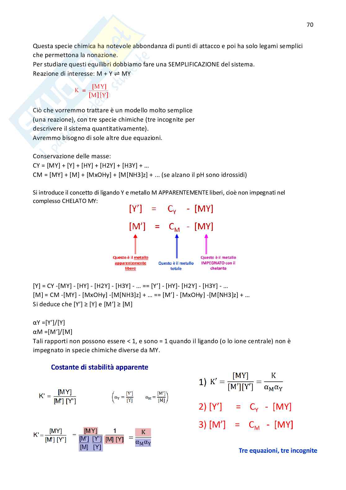 Chimica analitica Pag. 71