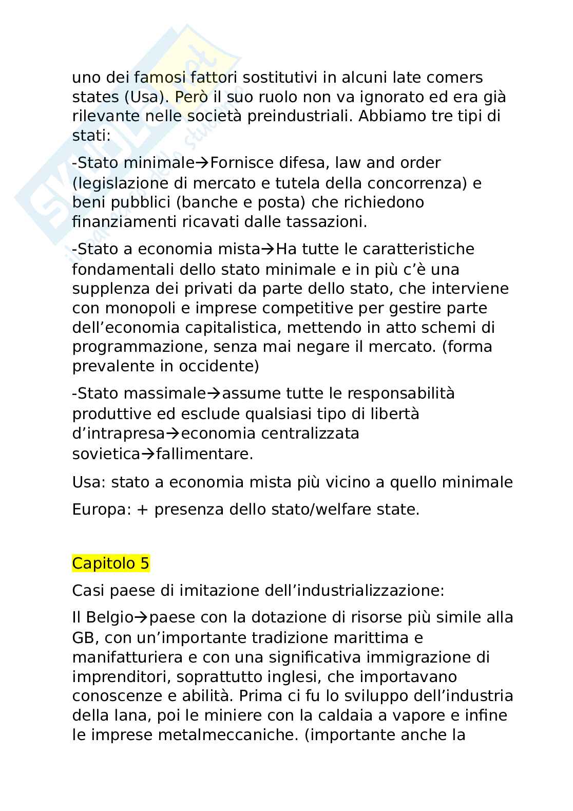 Riassunto esame Storia Economica, Prof. Fumi Gianpiero, libro consigliato Perchè l'Europa ha cambiato il mondo e L'economia italiana dal 1945, Zamagni e Fauri-Battilani Pag. 16