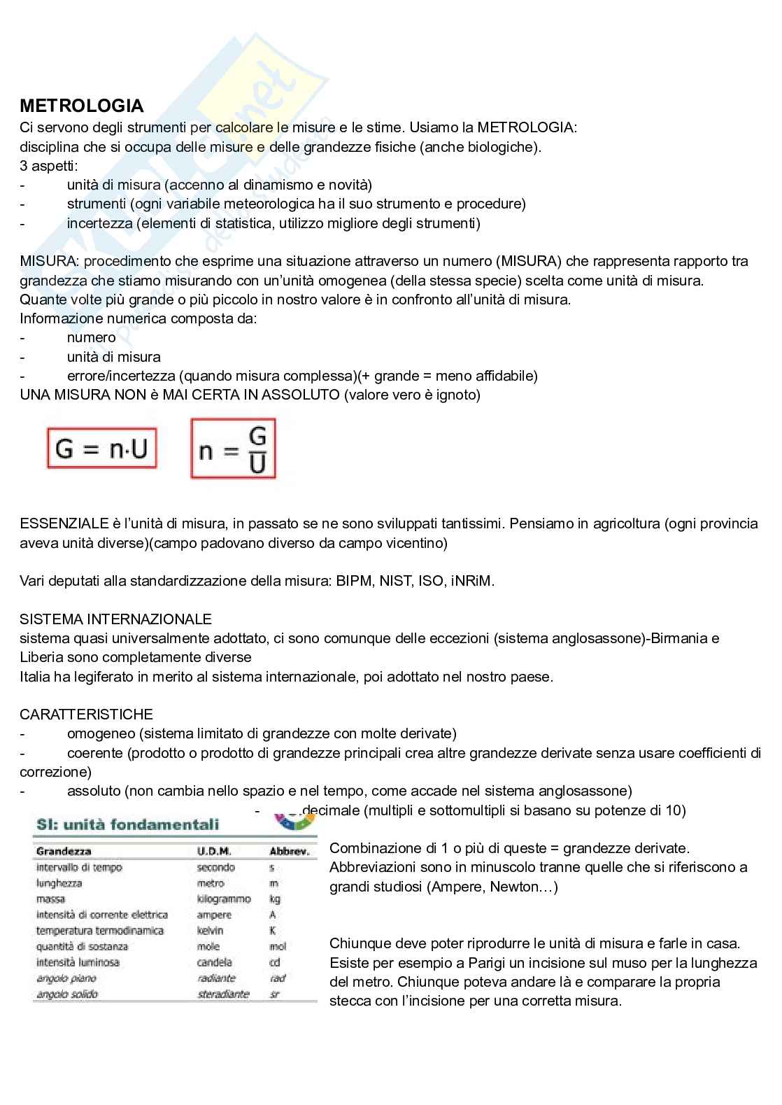 Meteorologia  Pag. 1