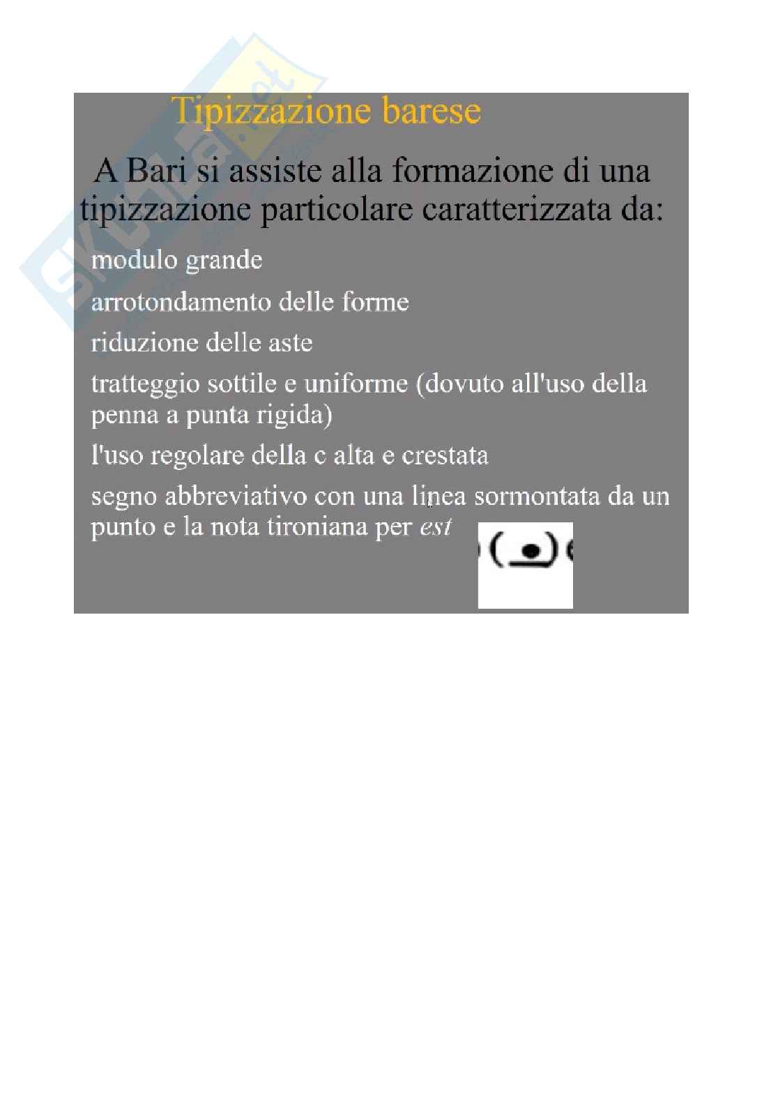 2. Scritture alto-medievali nell'Italia centro settentrionale, pre-carolina, curiale romana, beneventana, introduzione gotica - Paleografia Pag. 16