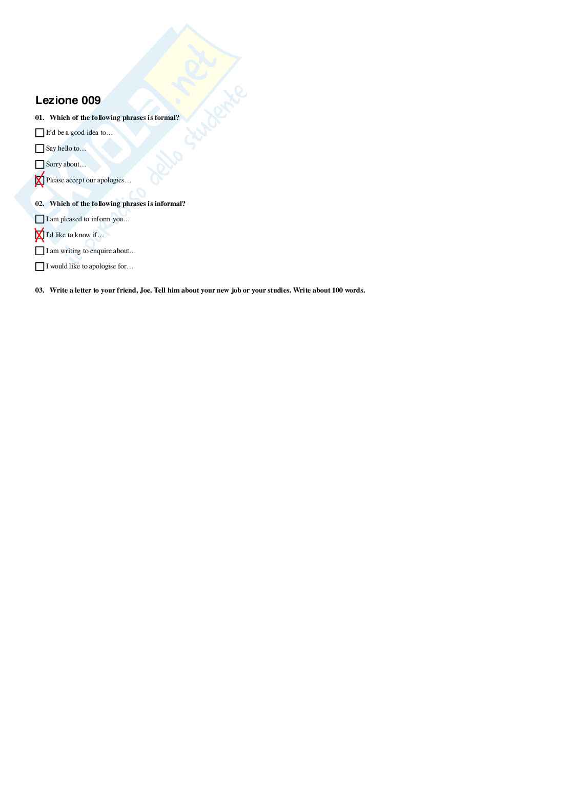 Paniere Lingua inglese, corso in filologia moderna - A.A. 2025/2026 Pag. 11